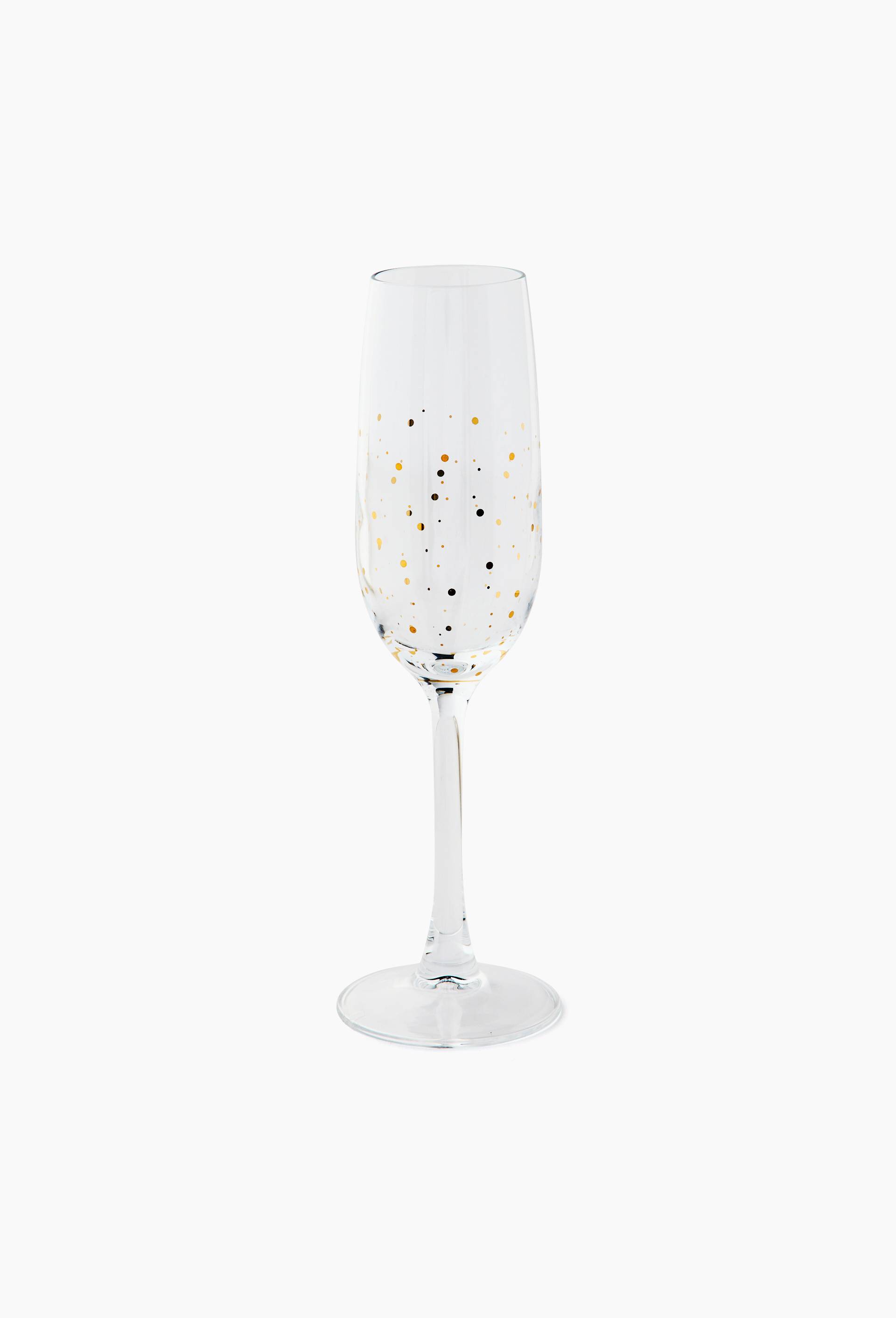 Fl&ucirc;te &agrave; champagne finition imprim&eacute;e, 19cl, Transparent, large image number 0