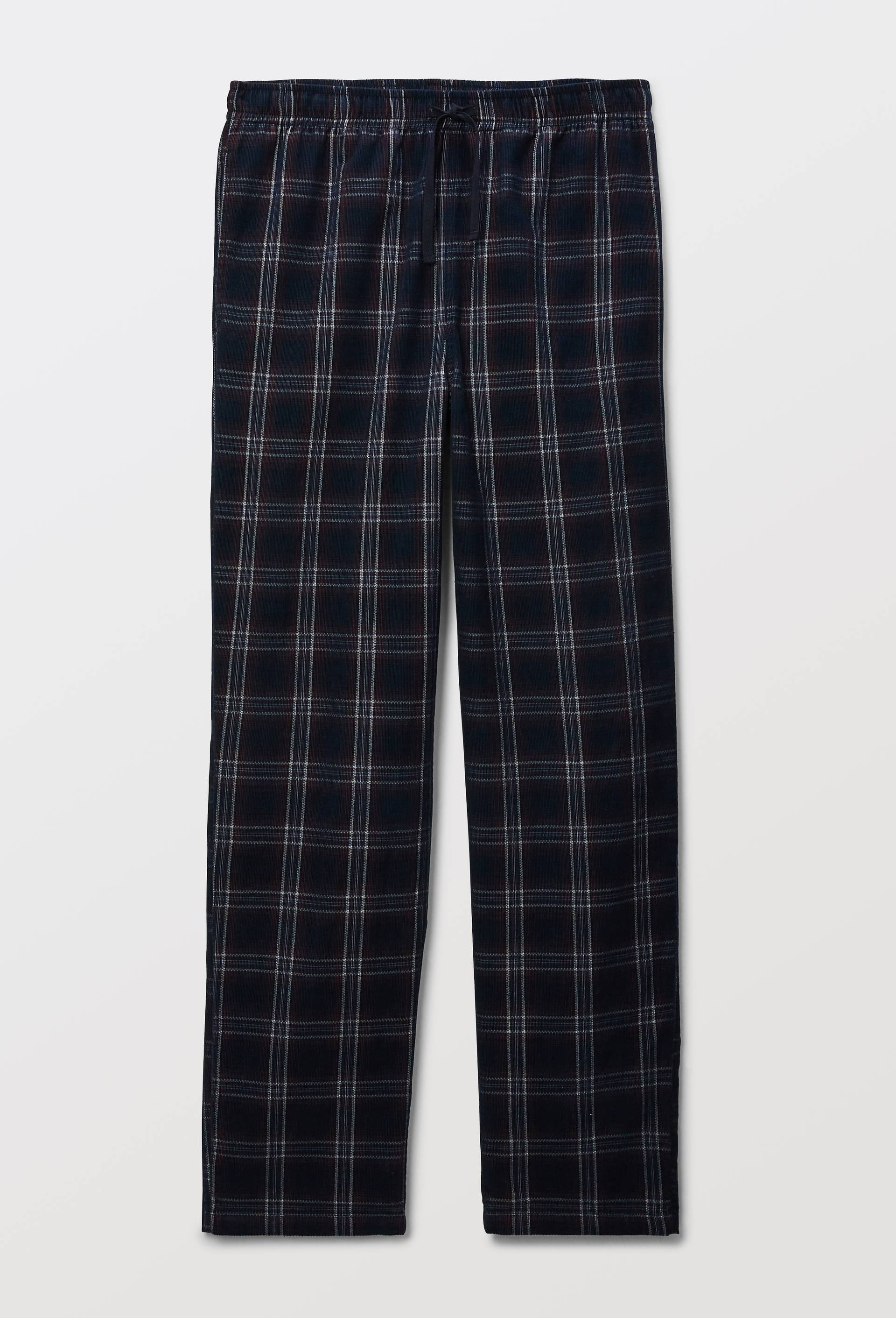 Pantalon en velours &agrave; carreaux, Bleu fonc&eacute;, large image number 3.0