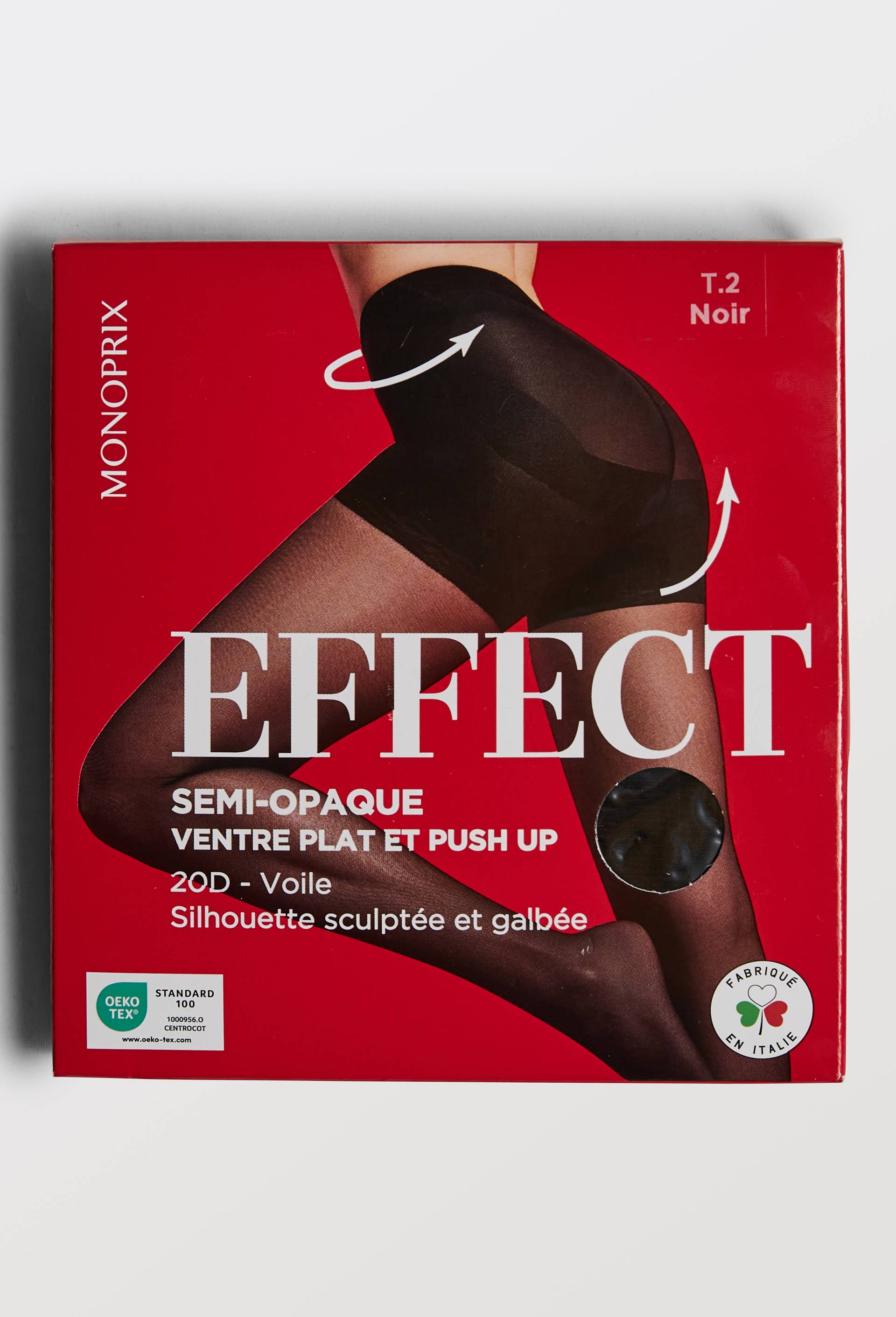 Collant ventre plat et push-up EFFECT, Noir, large image number 0