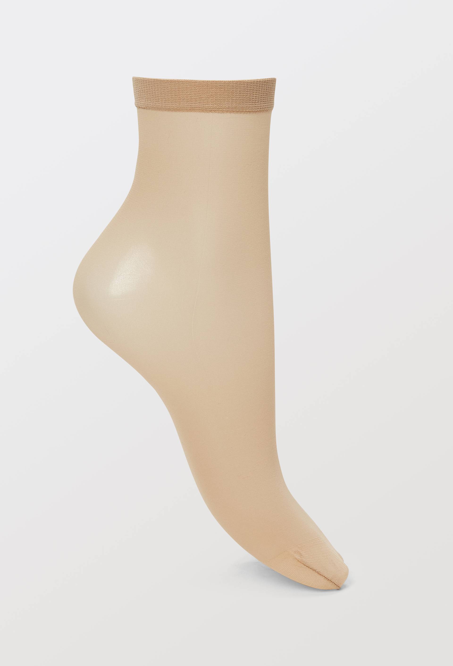 Lot de 2 mi bas semi opaques MUST, Beige clair, large image number 1