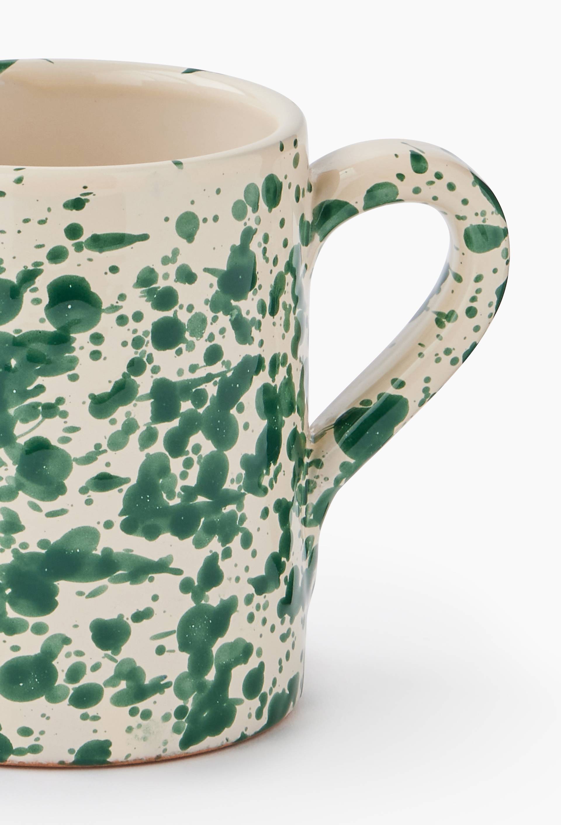 Mug finition tachet&eacute;e, 32cl, Blanc, large image number 1