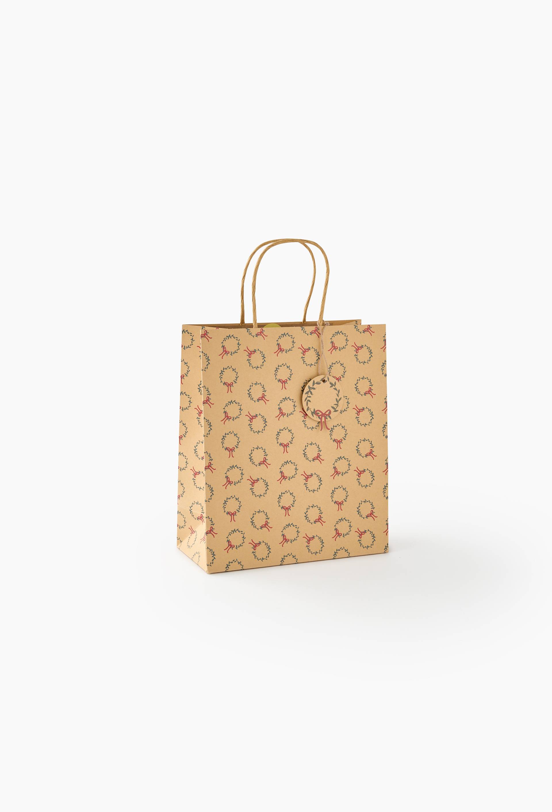 Sac cadeau, taille M, Brun, large image number 0.0