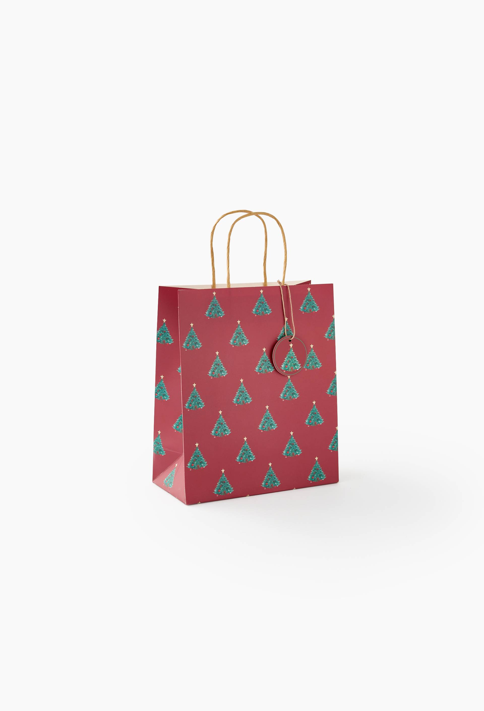 Sac cadeau, taille M, Rouge fonc&eacute;, large image number 0