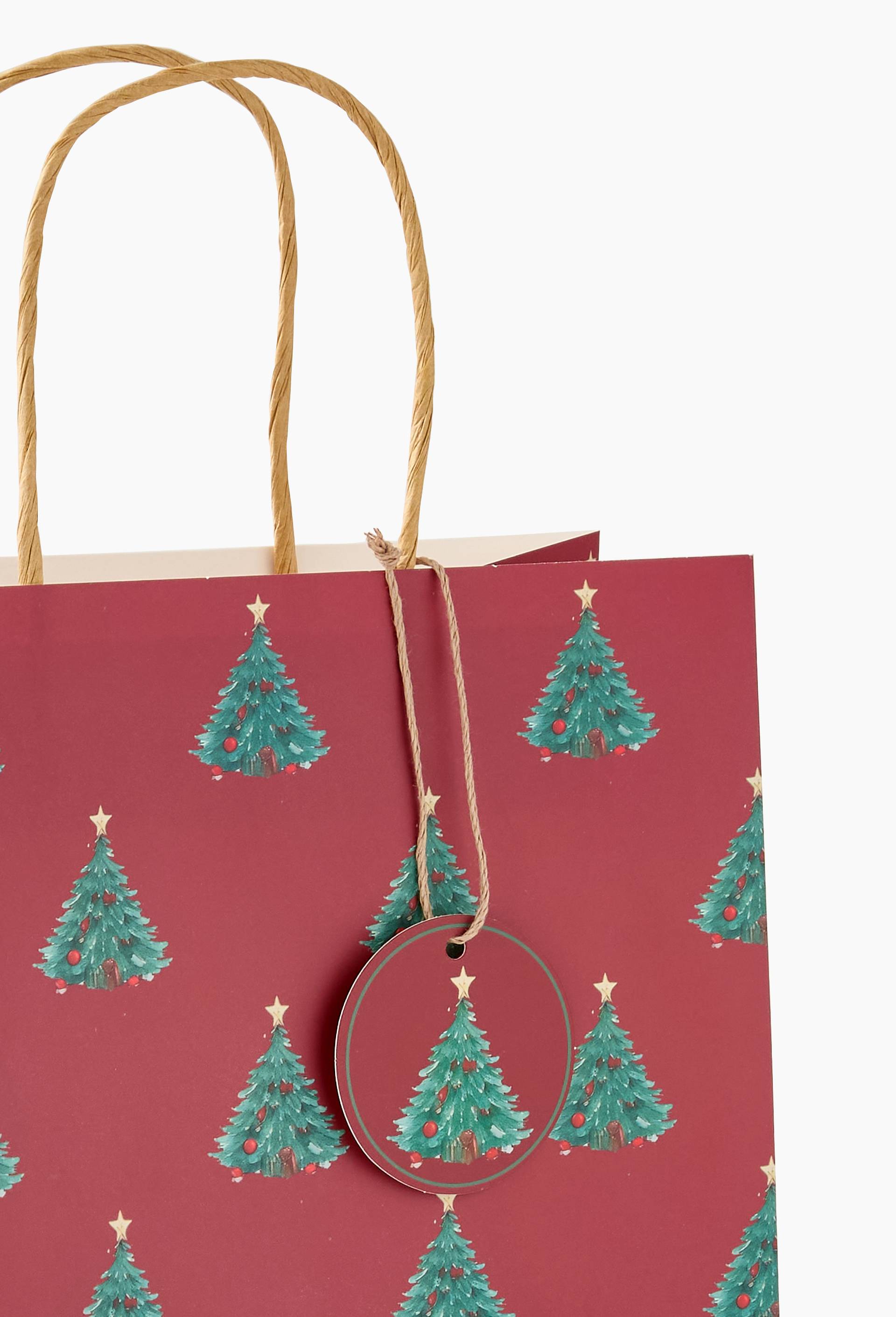 Sac cadeau, taille M, Rouge fonc&eacute;, large image number 1