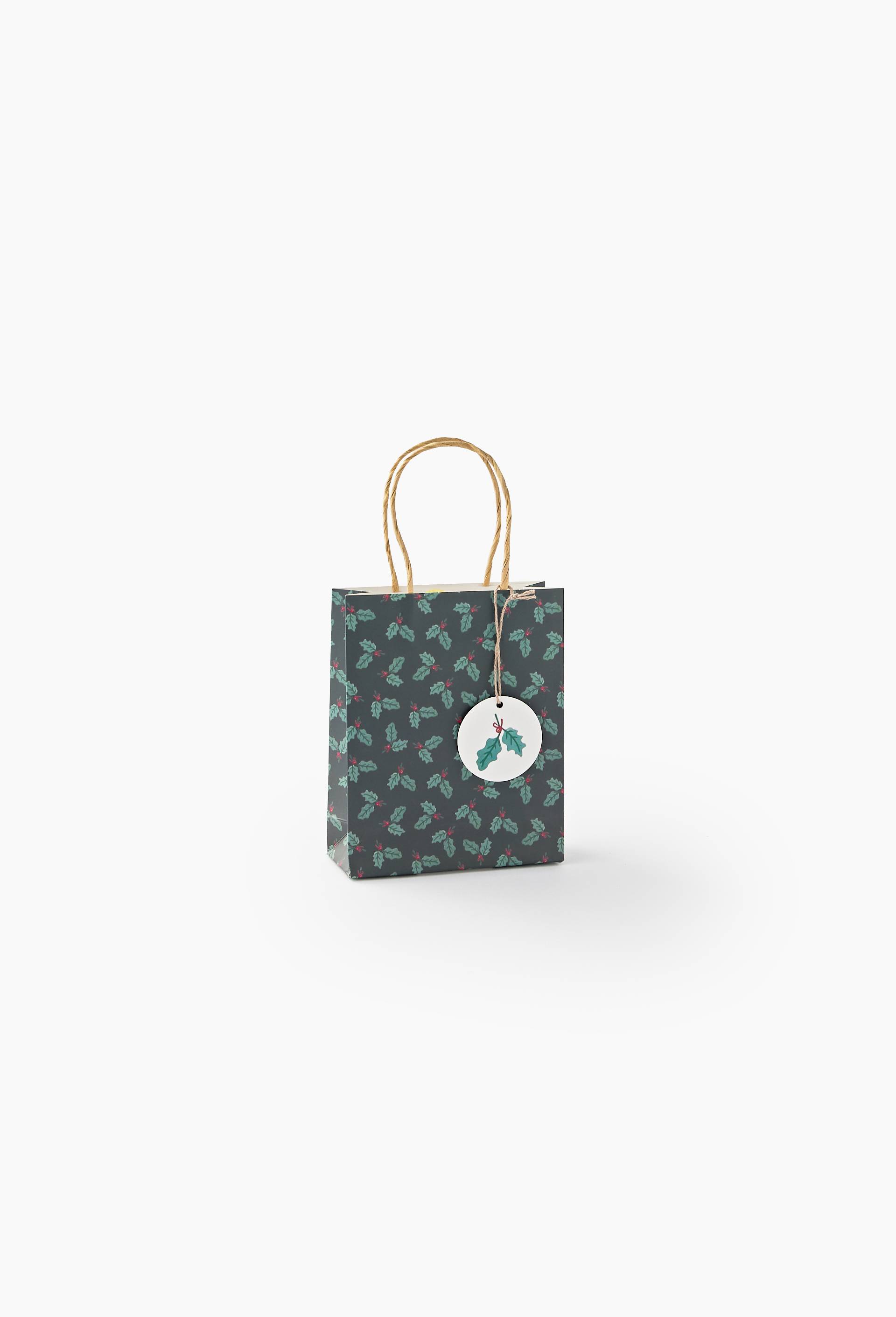 Sac cadeau, taille S, Vert, large image number 0.0