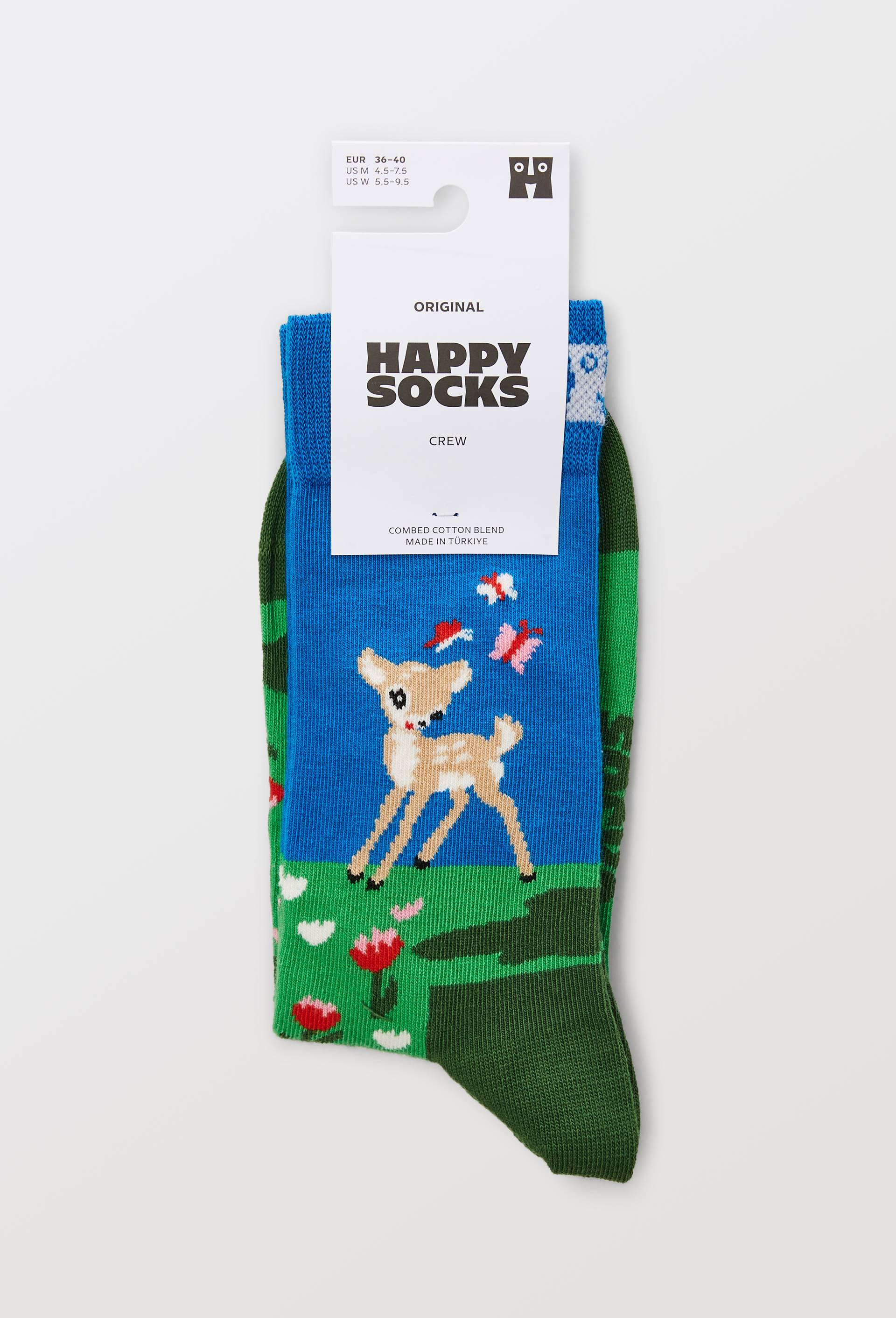 Paire de chaussettes fantaisie en coton HAPPY SOCKS, Vert, large image number 3