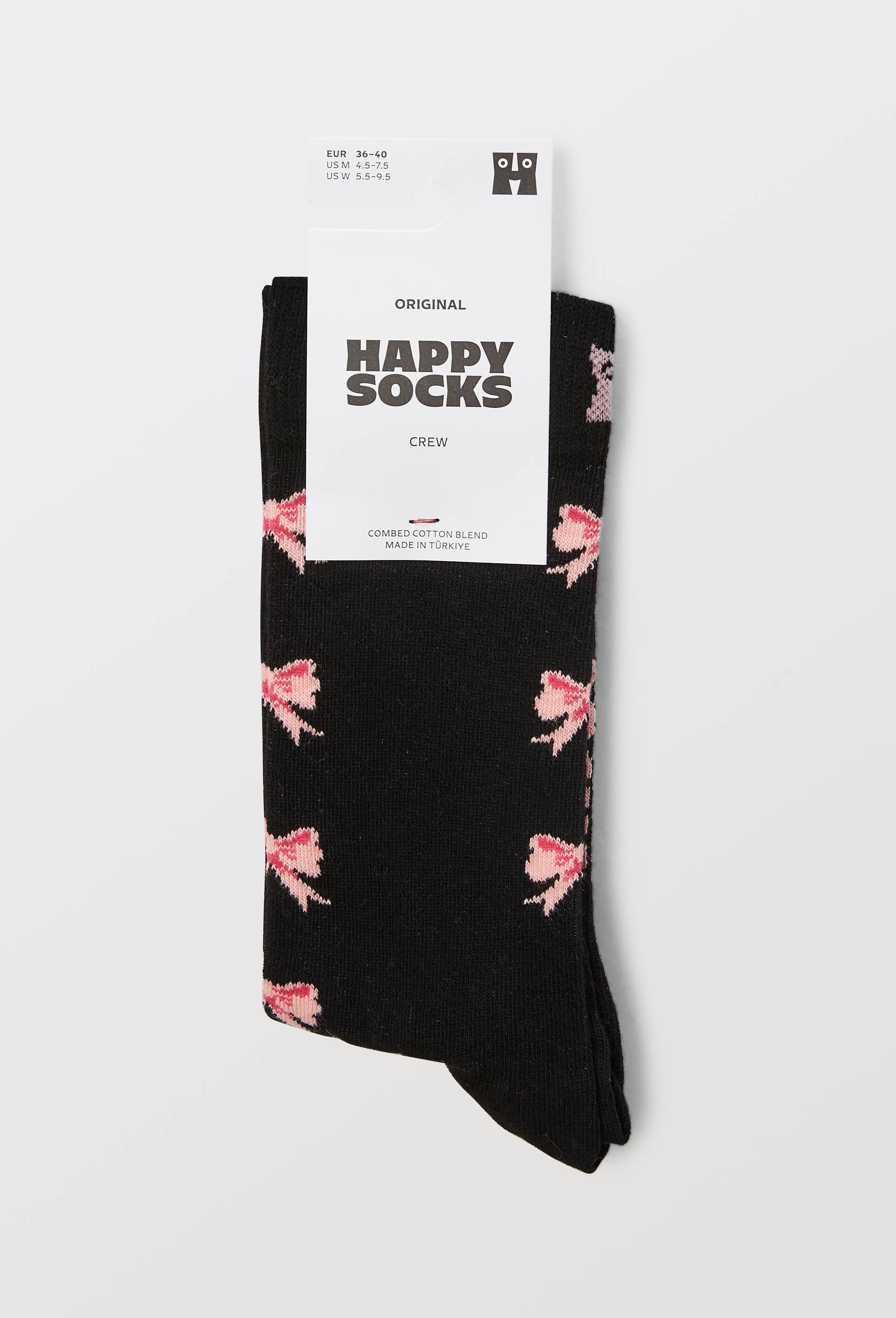 Paire de chaussettes &agrave; coeurs en coton HAPPYSOCKS, Noir, large image number 3.0