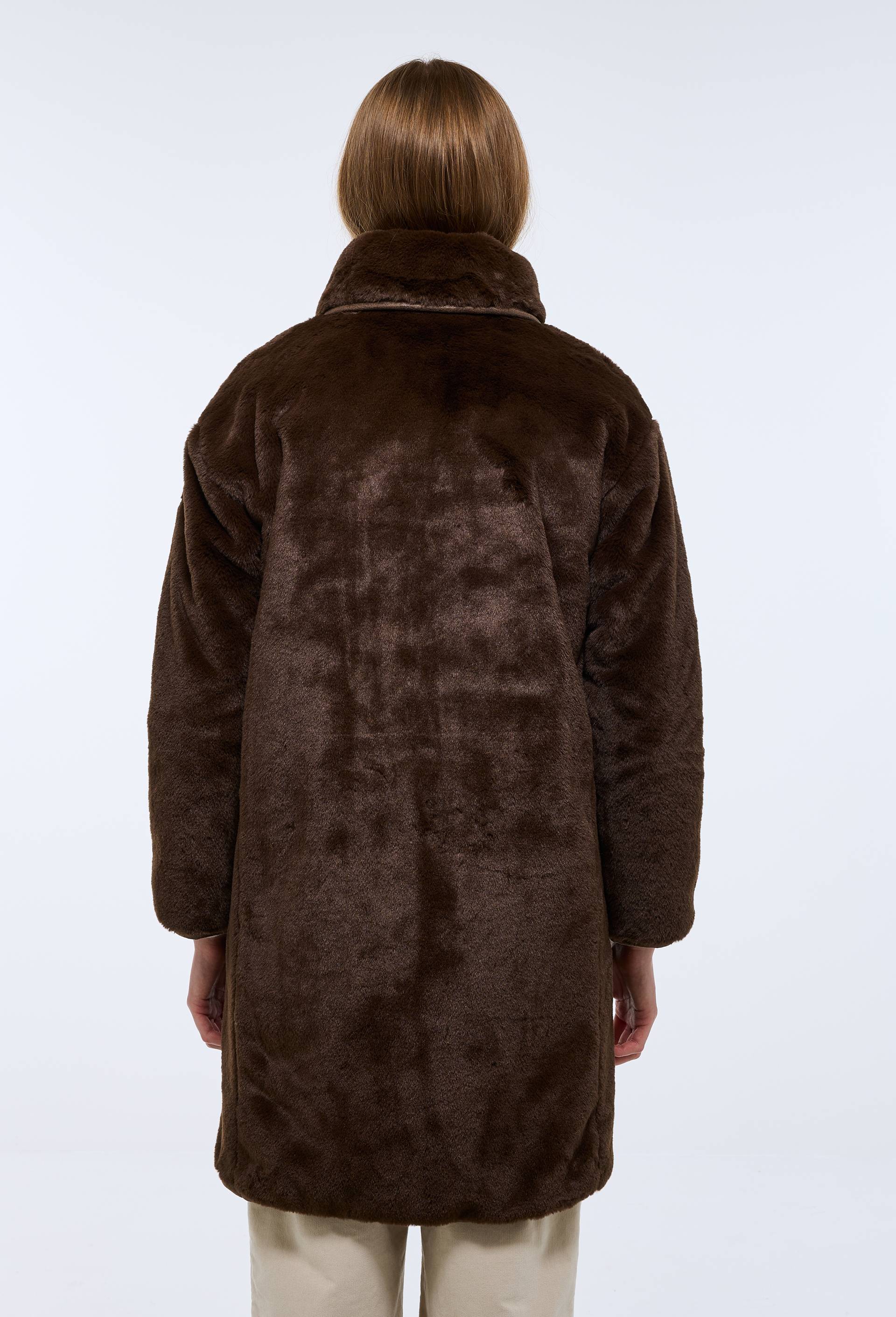 Manteau en fausse fourrure, Brun, large image number 2.0