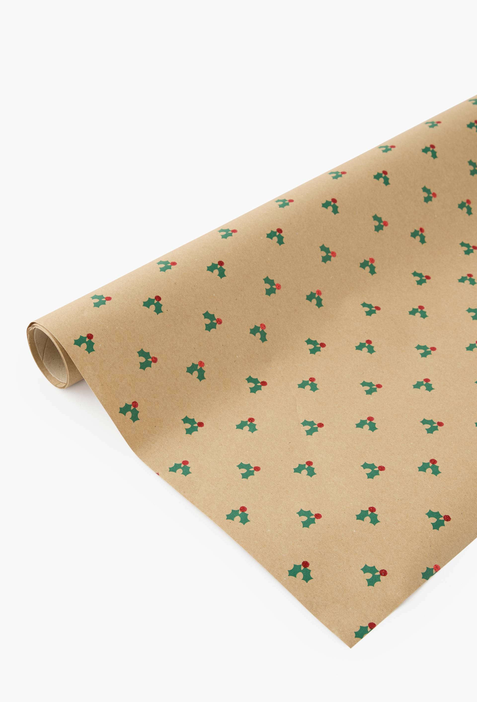 Papier cadeau, 2m, Brun, large image number 0