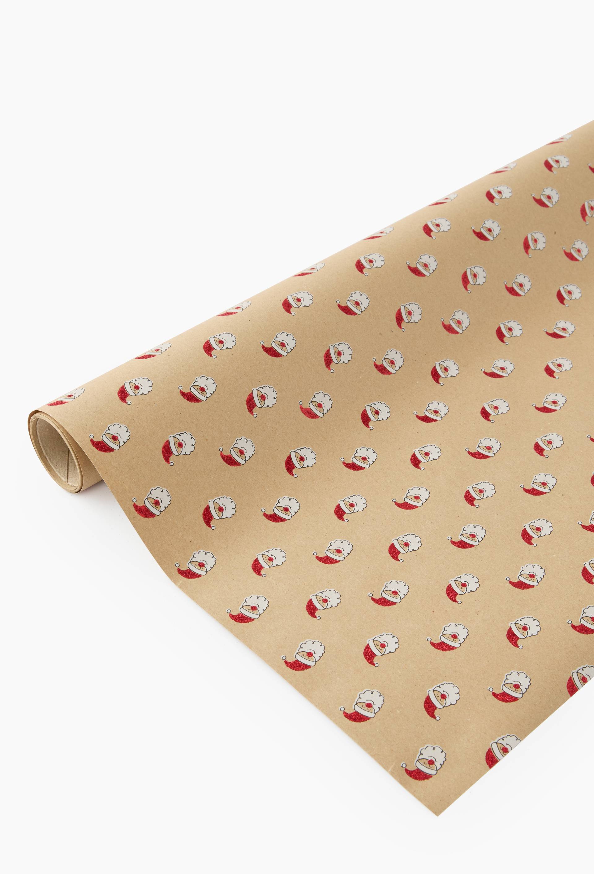 Papier cadeau, 2m, Brun, large image number 0