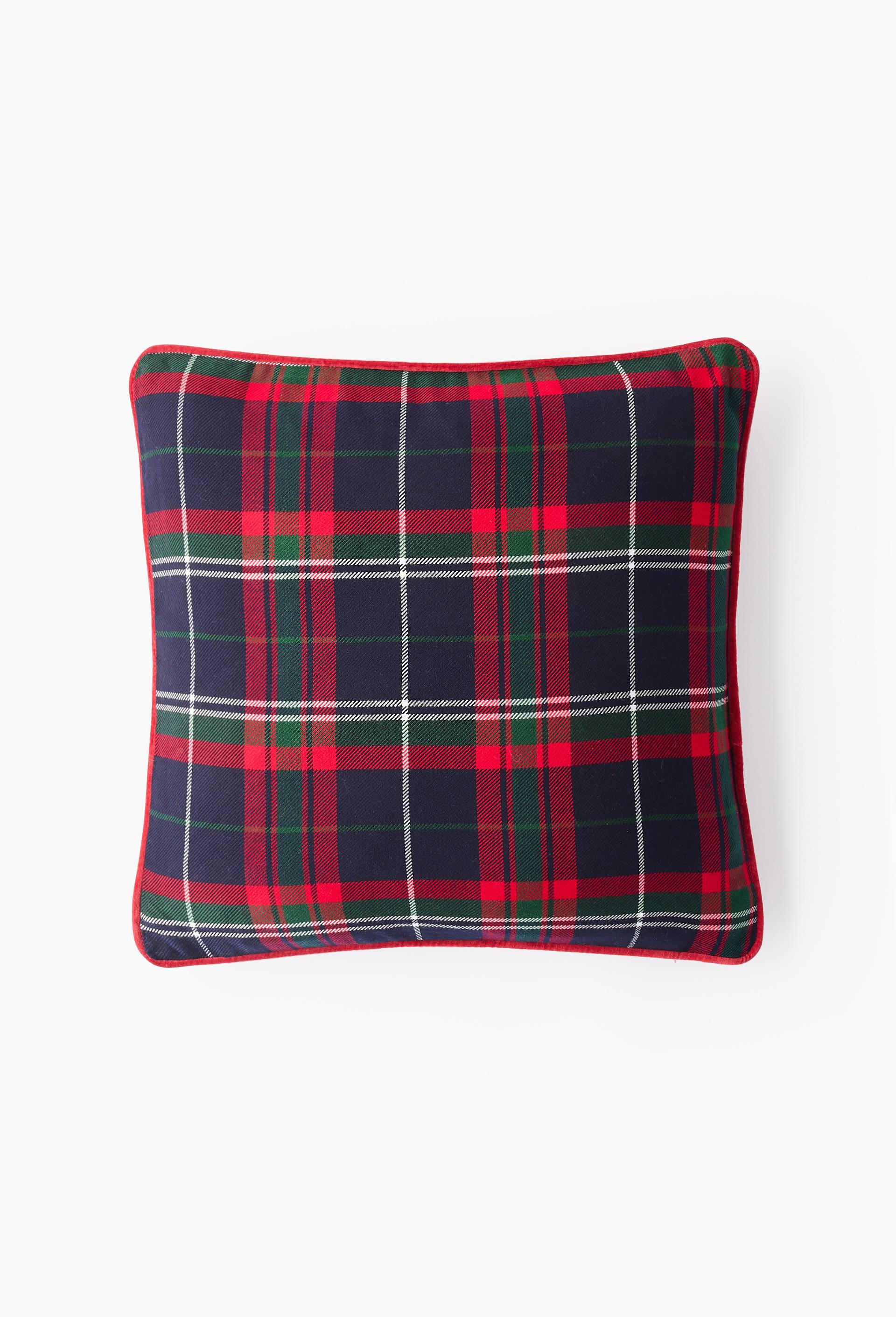 Coussin Vert Tartan – La Mauvaise Réputation