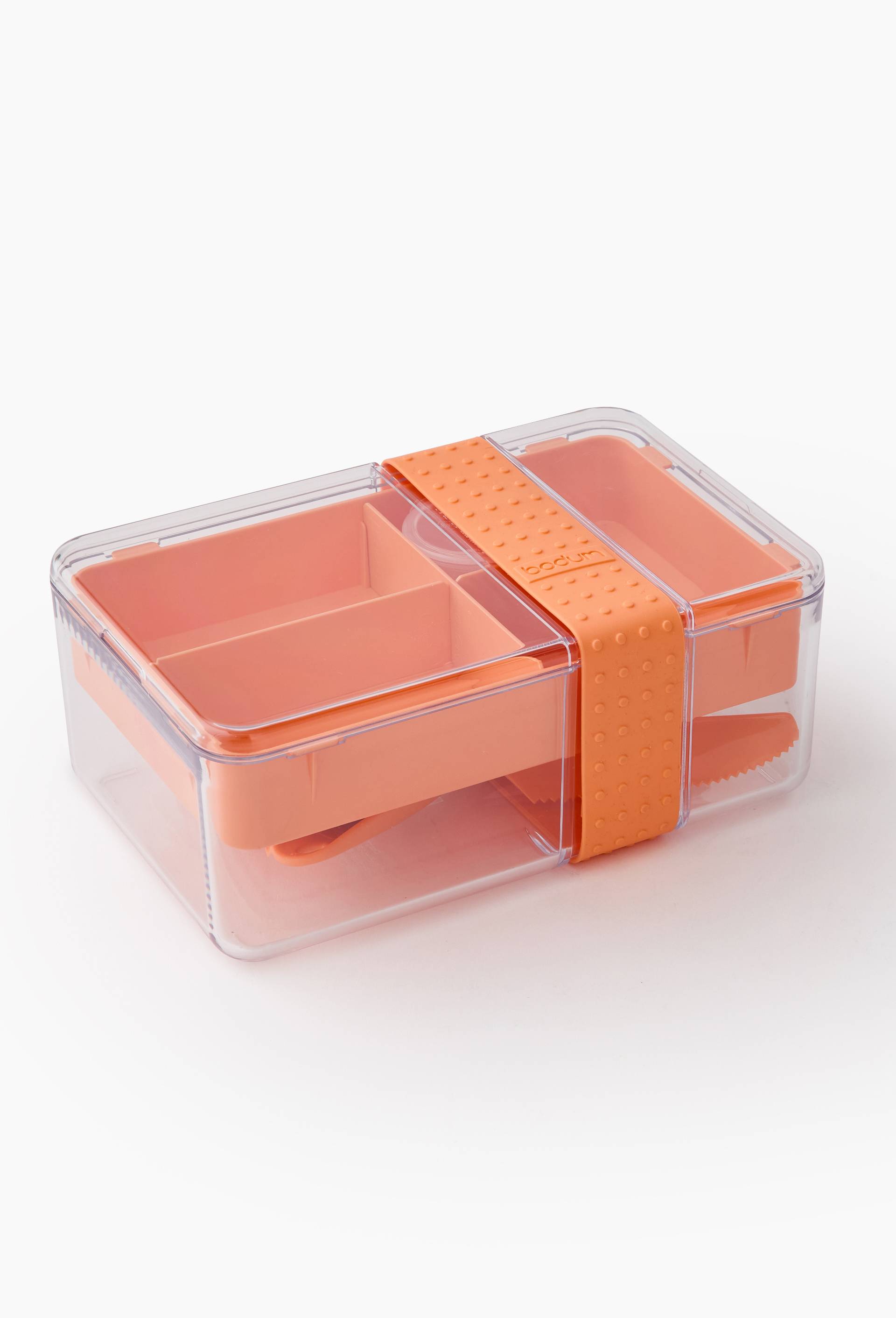 Boite repas, avec un set de couverts, Orange, large image number 1.0