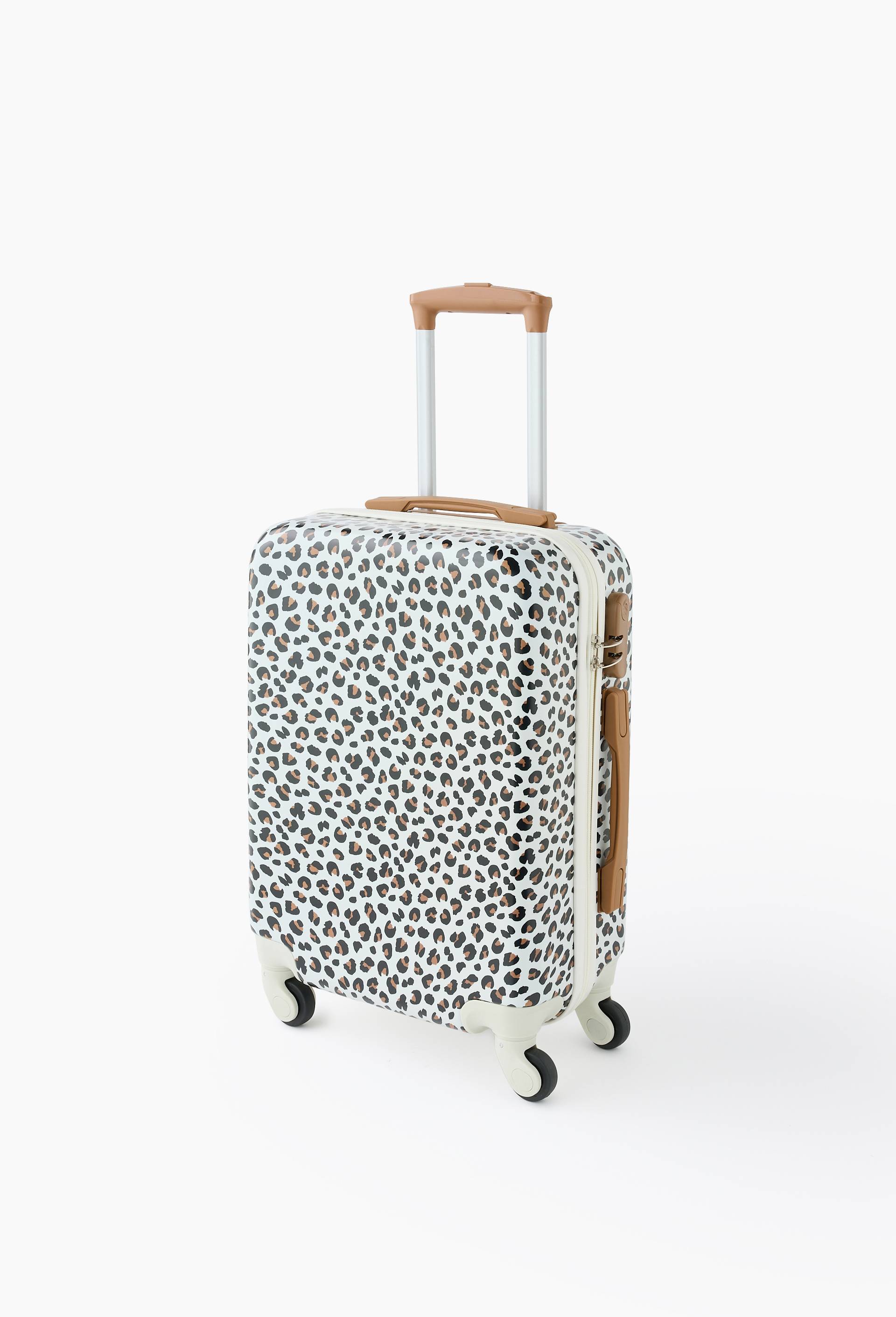 Valise cabine, 55cm, Ecru, large image number 0