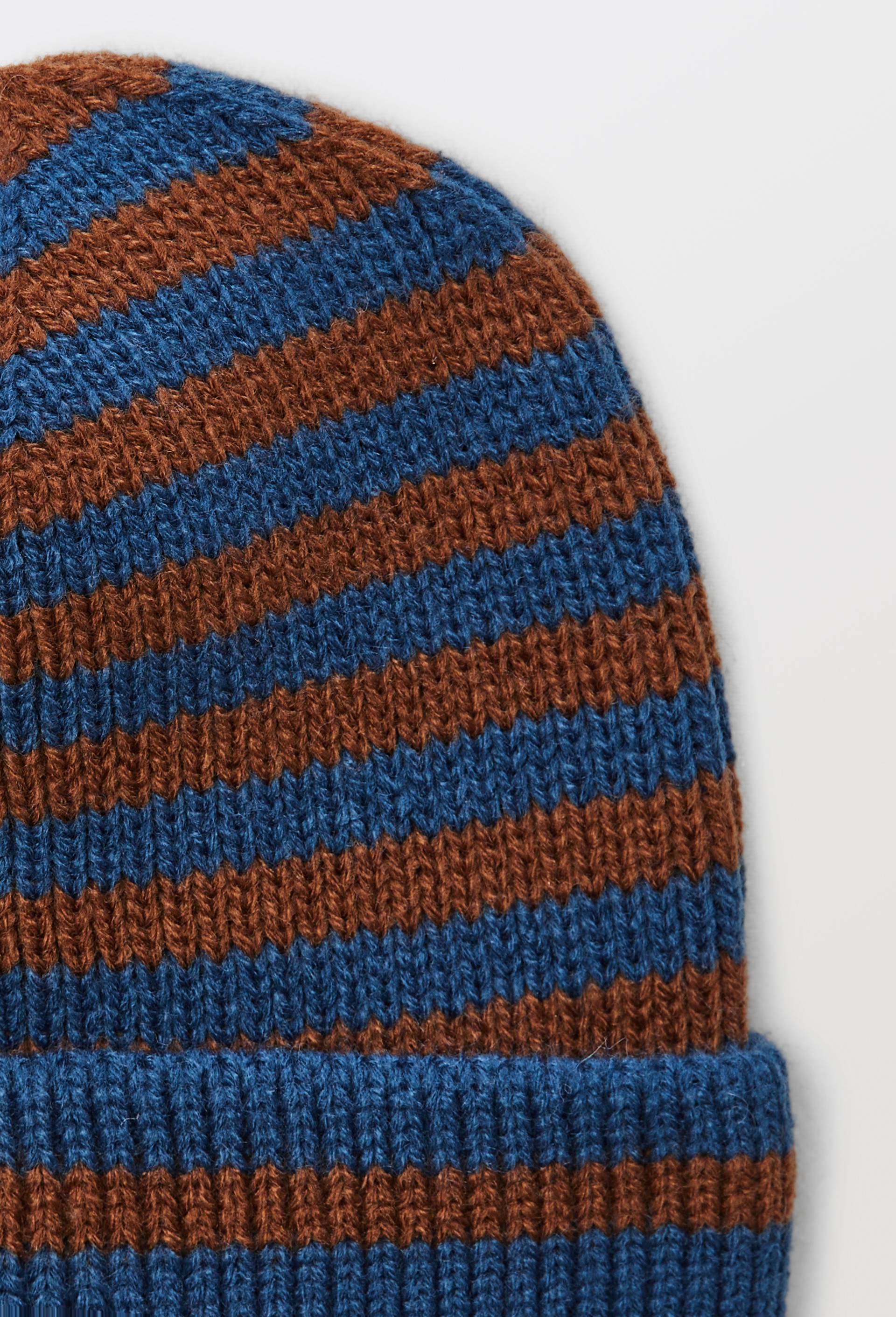 Bonnet en maille contenant de la laine, Brun clair, large image number 1