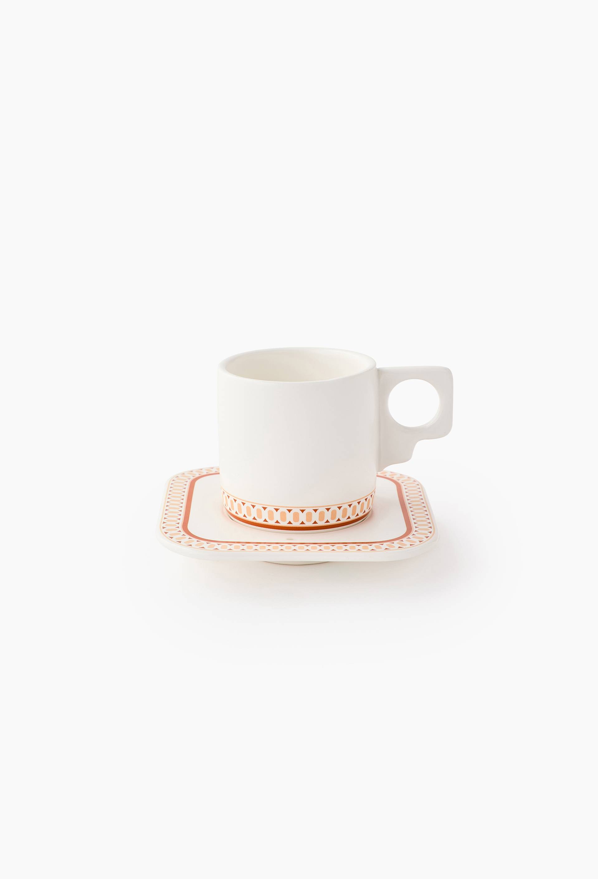 Tasse avec soucoupe &agrave; motif, en c&eacute;ramique - ECOLE CAMONDO x MONOPRIX par Stanislas Dieupart, Multicolore, large image number 0