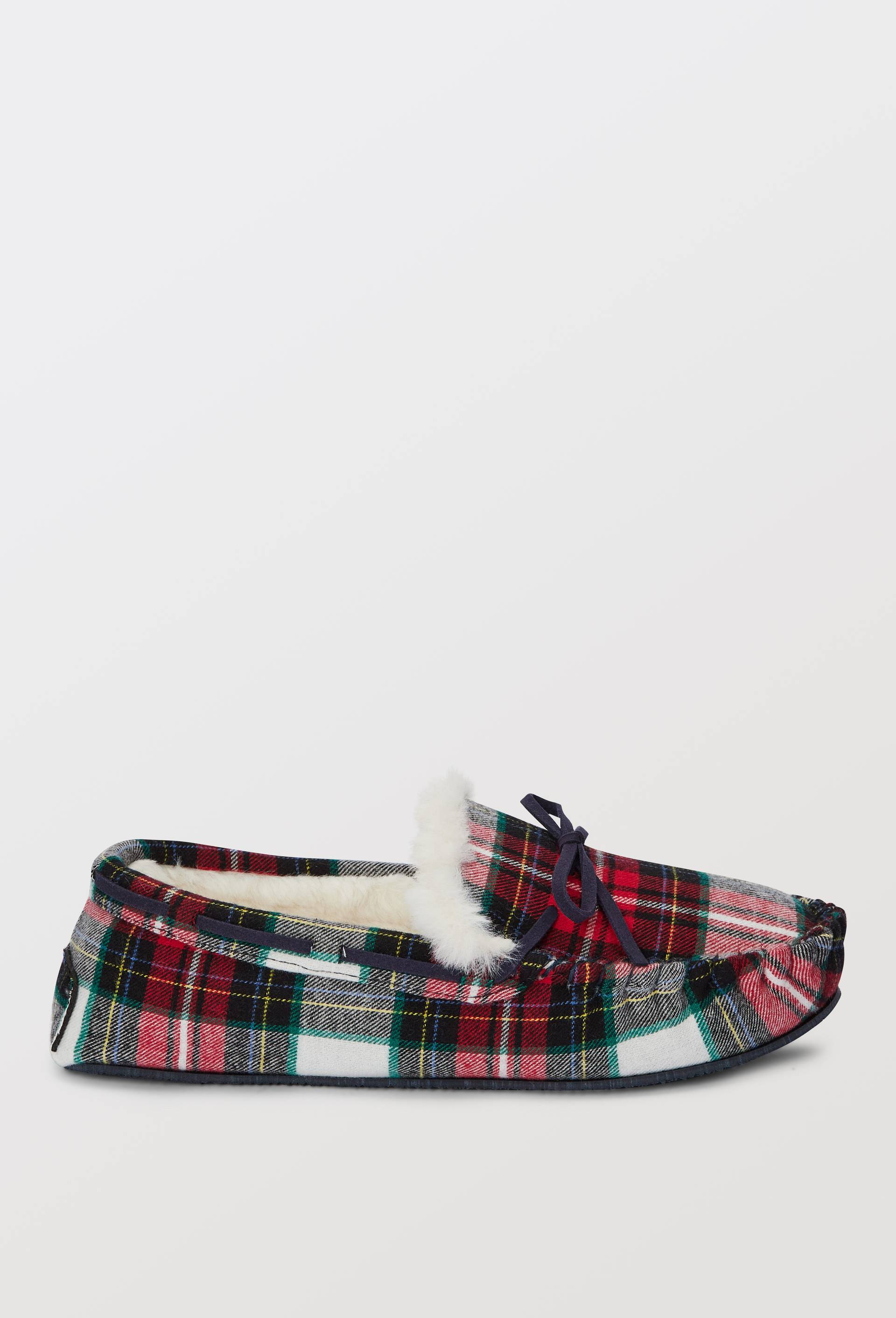Mocassins à carreaux - MONOPRIX - Modalova