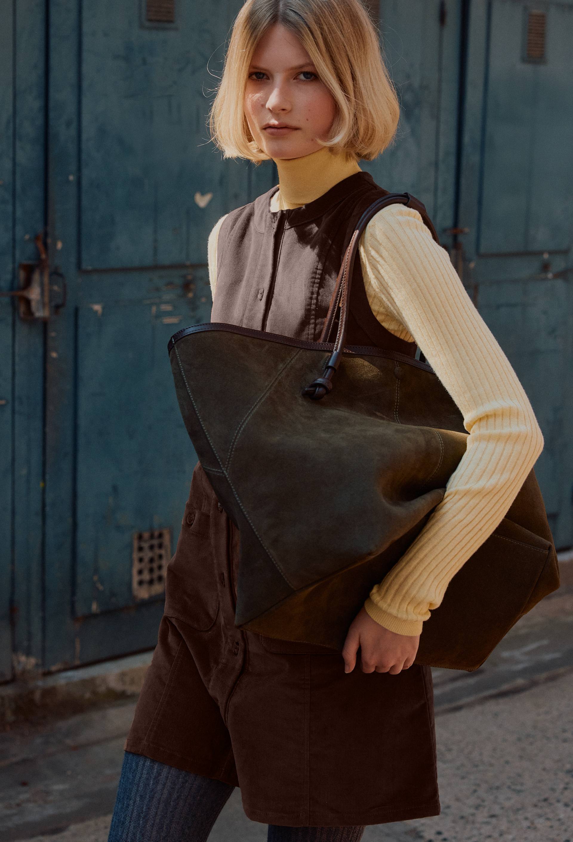 Cabas en cuir - MONOPRIX PREMIUM - Modalova