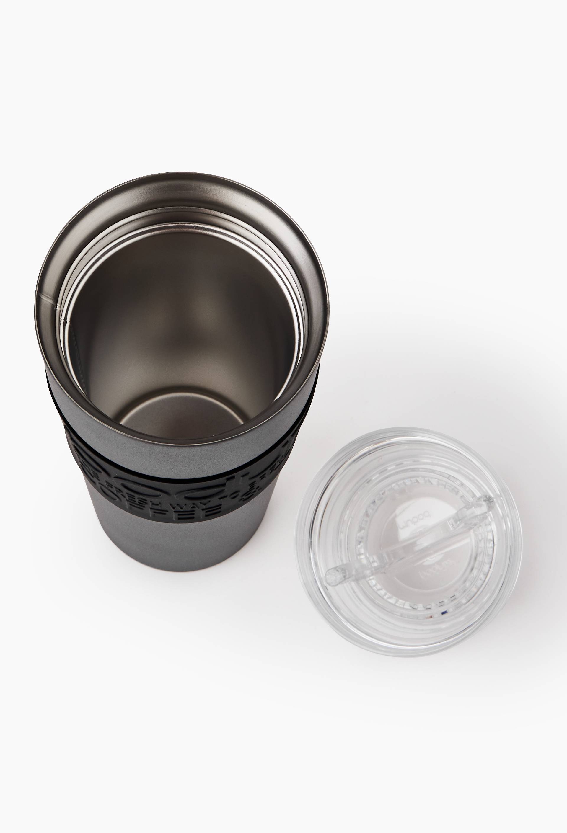 Mug de voyage, 35cl, Noir, large image number 1