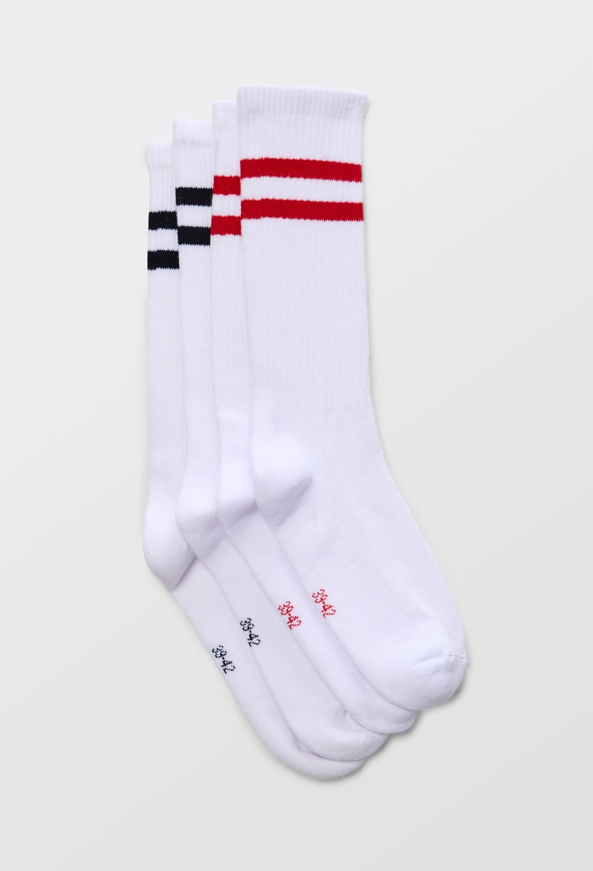 Lot de 2 paires de chaussettes sport fantaisie, Rouge, large image number 0.0