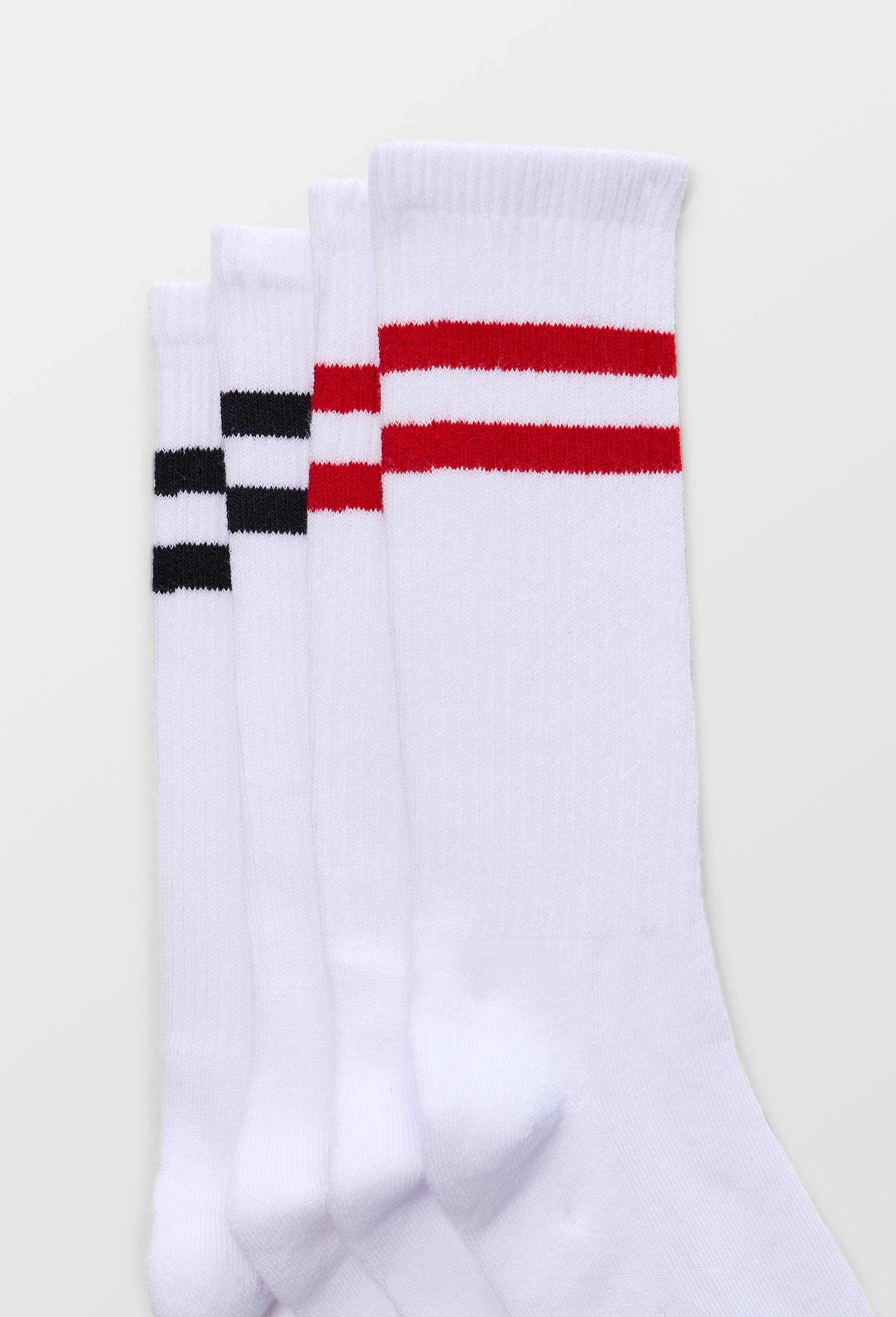 Lot de 2 paires de chaussettes sport fantaisie, Rouge, large image number 1