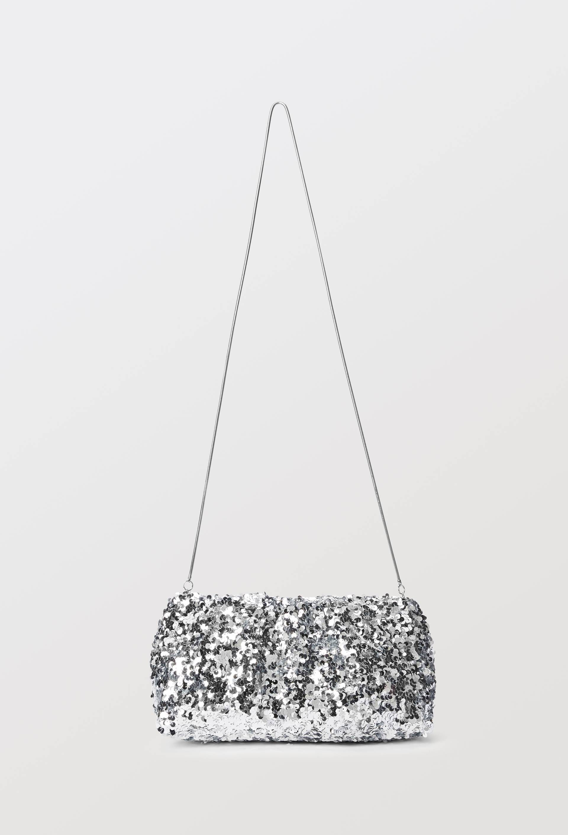Pochette &agrave; sequins, Argent, large image number 2