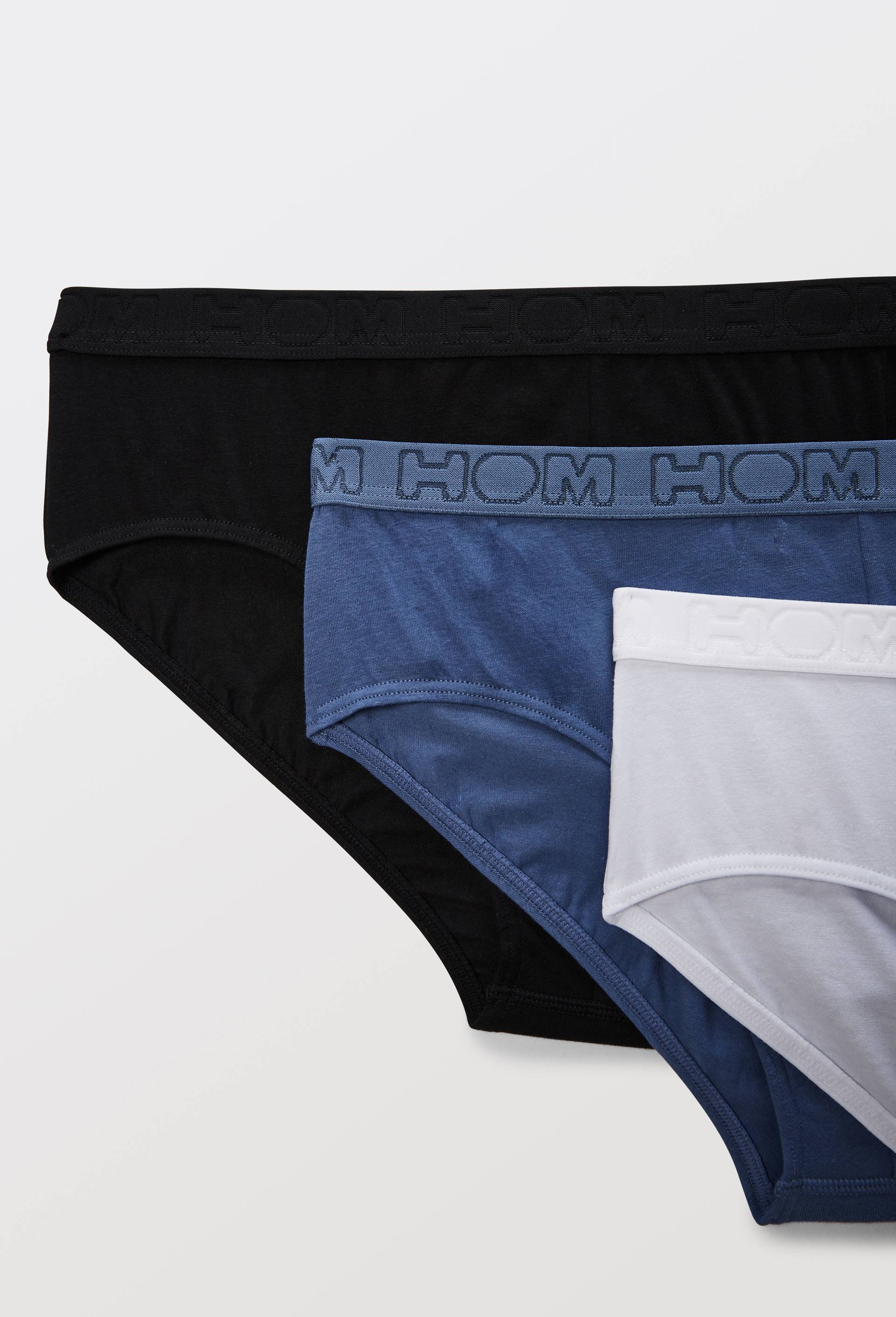 Lot de 3 slips HOM, Bleu fonc&eacute;, large image number 2