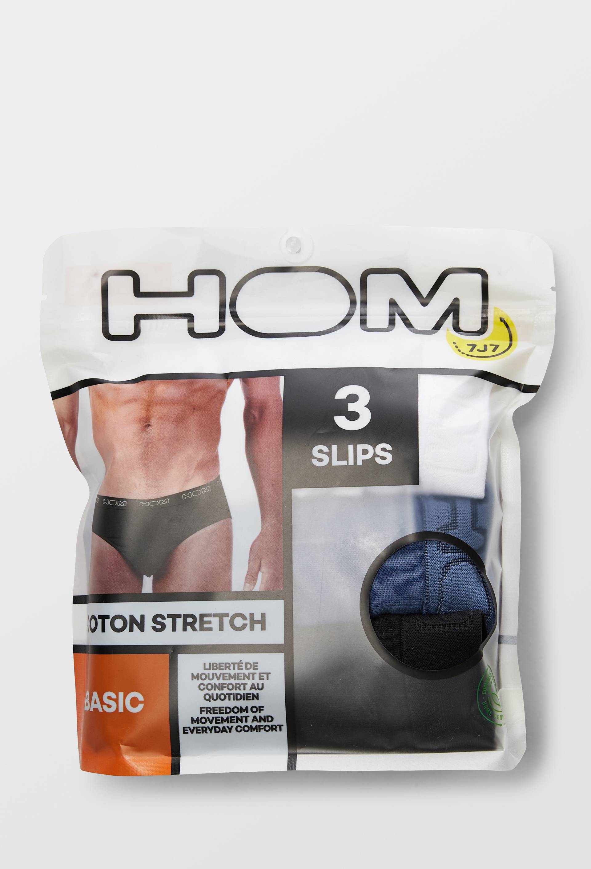 Lot de 3 slips HOM, Bleu fonc&eacute;, large image number 3