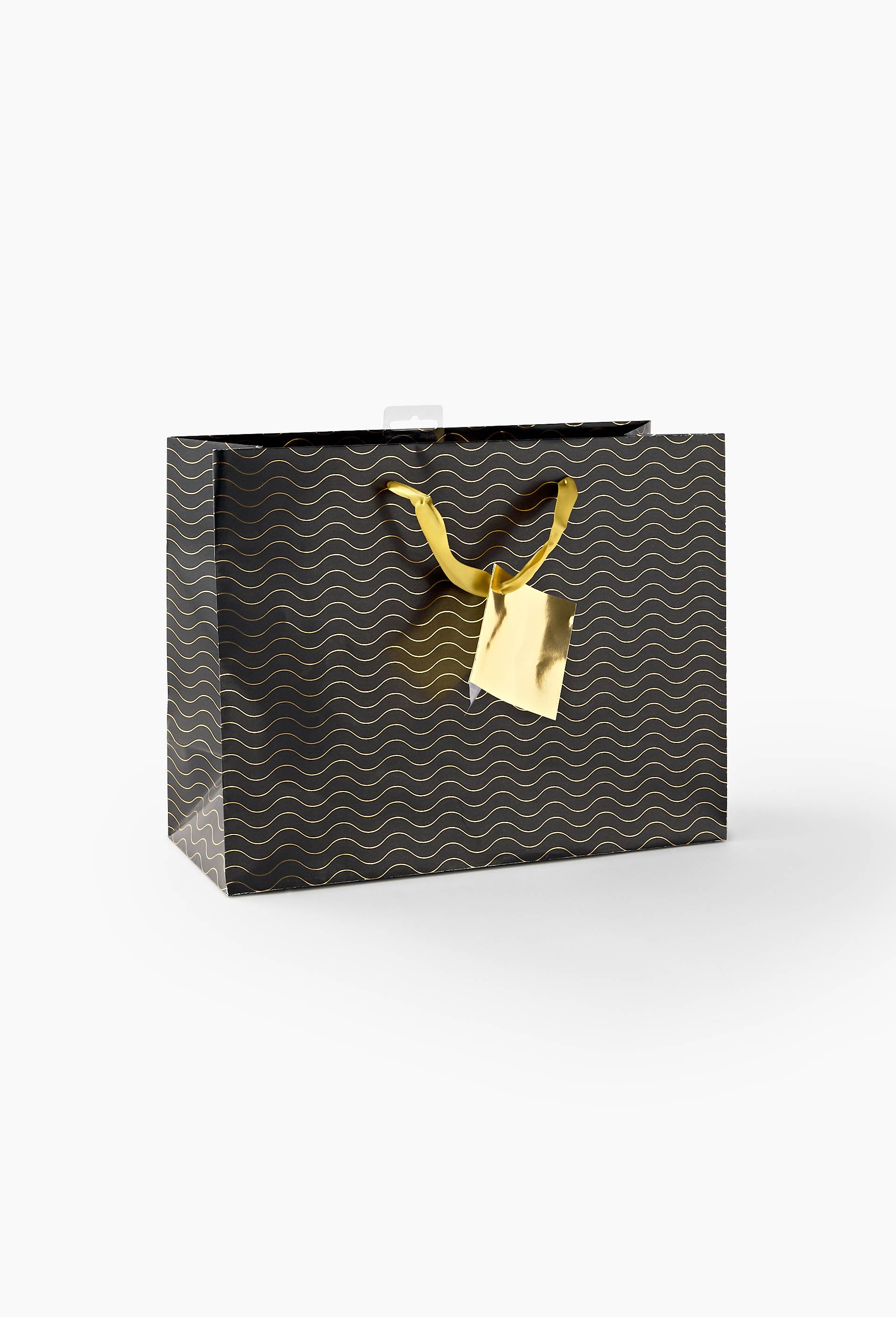 Sac cadeau, taille H, Noir, large image number 0.0