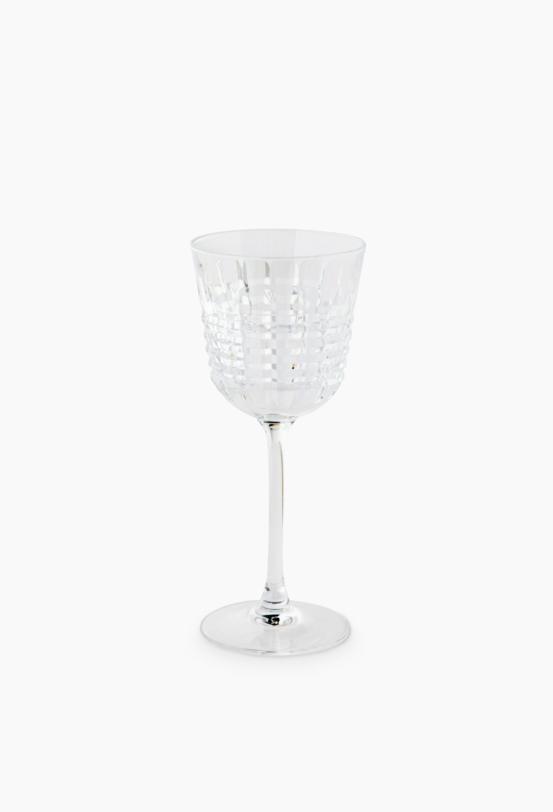 Verre &agrave; pied finition textur&eacute;e, 25cl, Transparent, large image number 1