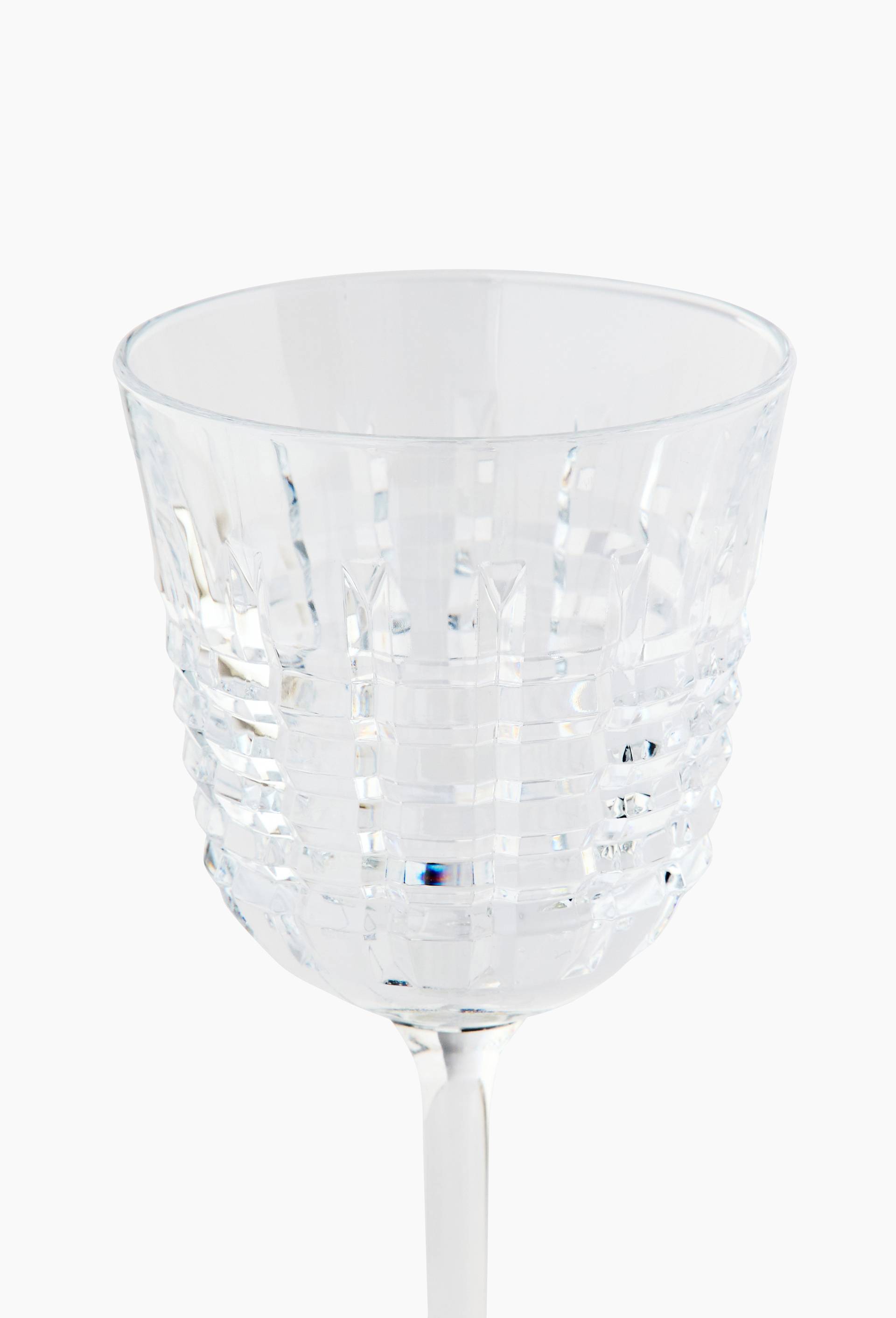 Verre &agrave; pied finition textur&eacute;e, 25cl, Transparent, large image number 2