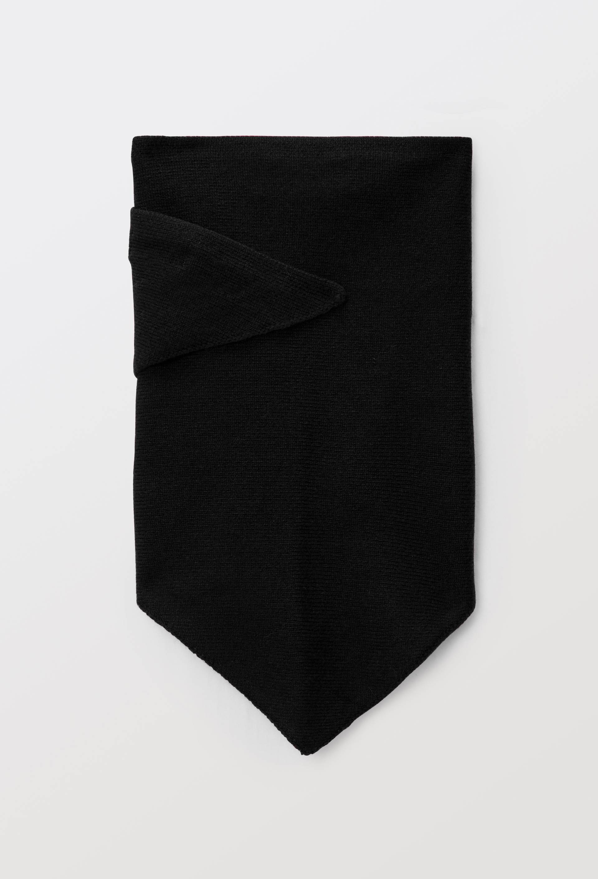 Echarpe triangle en laine, Noir, swatch image