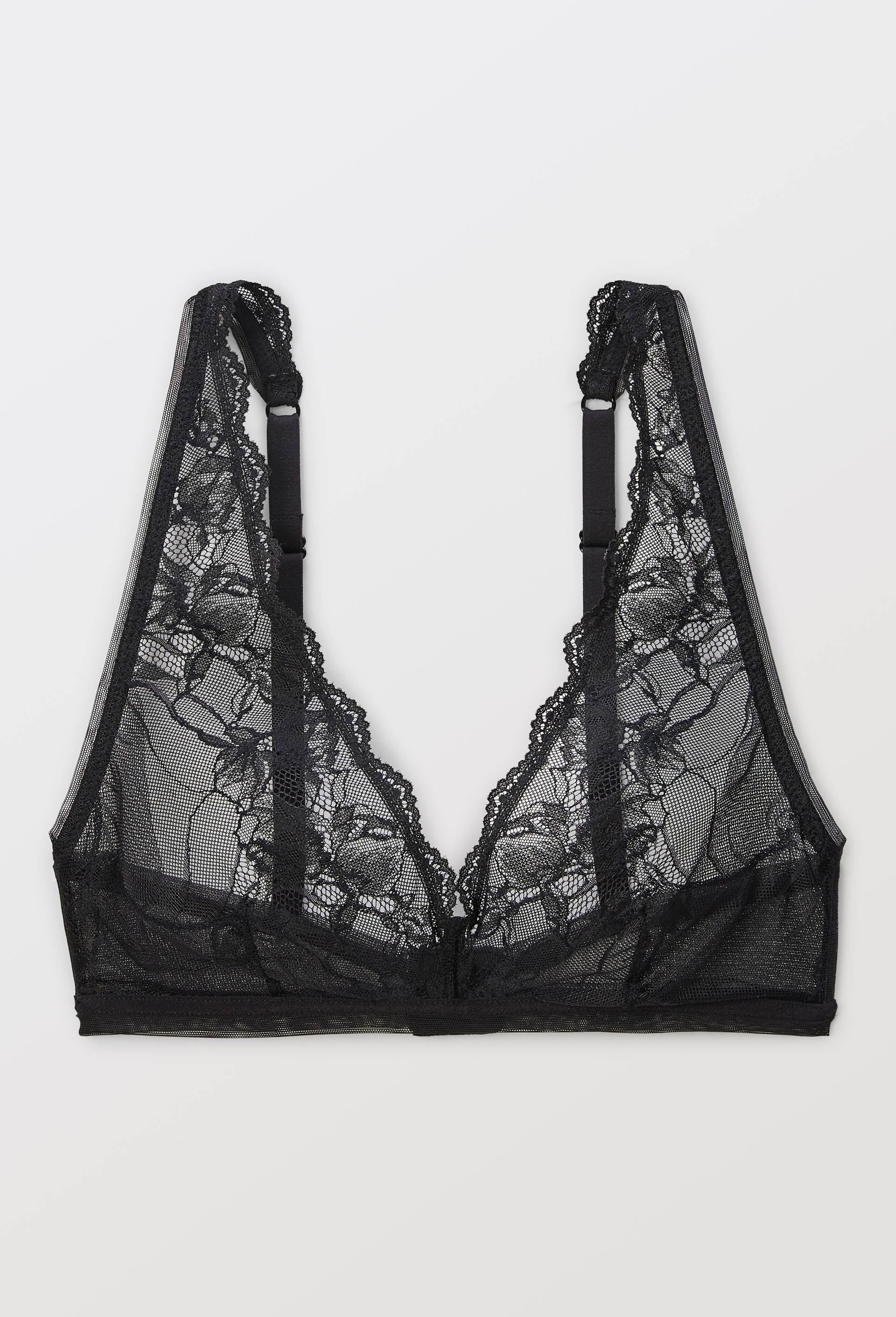 Soutien-gorge triangle ELLA en dentelle, Noir, large image number 2