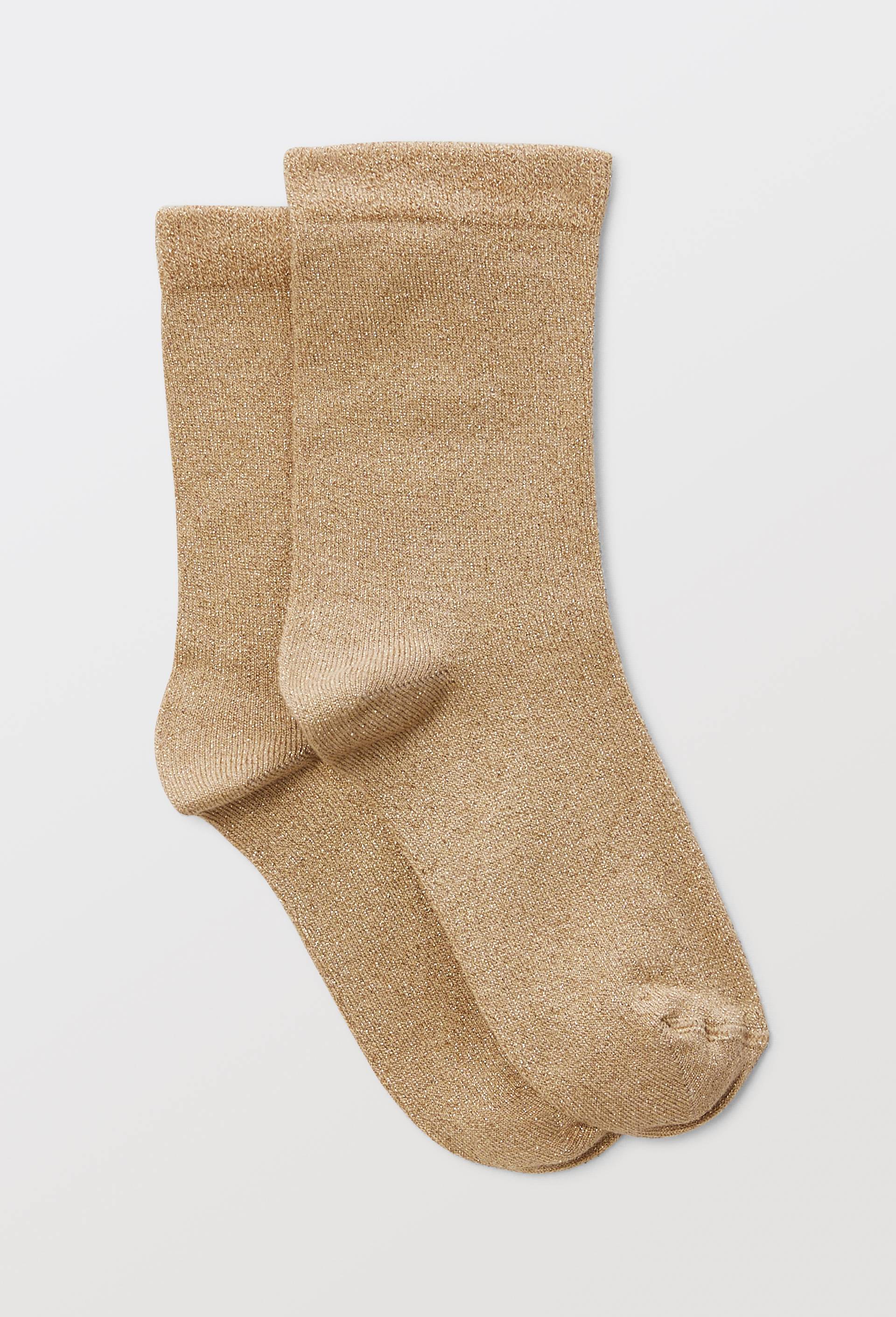 Paire de chaussettes en lurex, Or, large image number 0