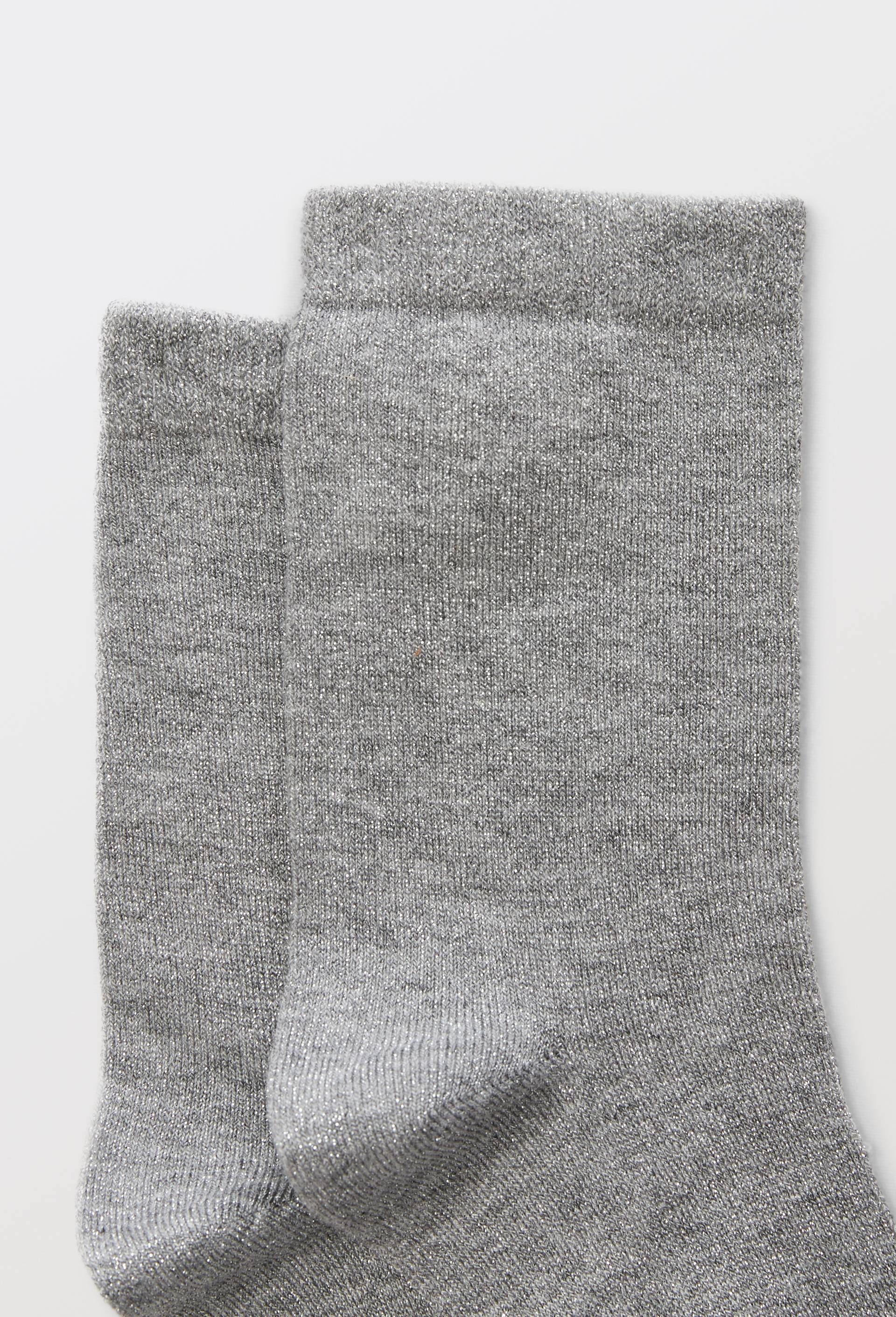 Paire de chaussettes en lurex, Gris, large image number 1.0