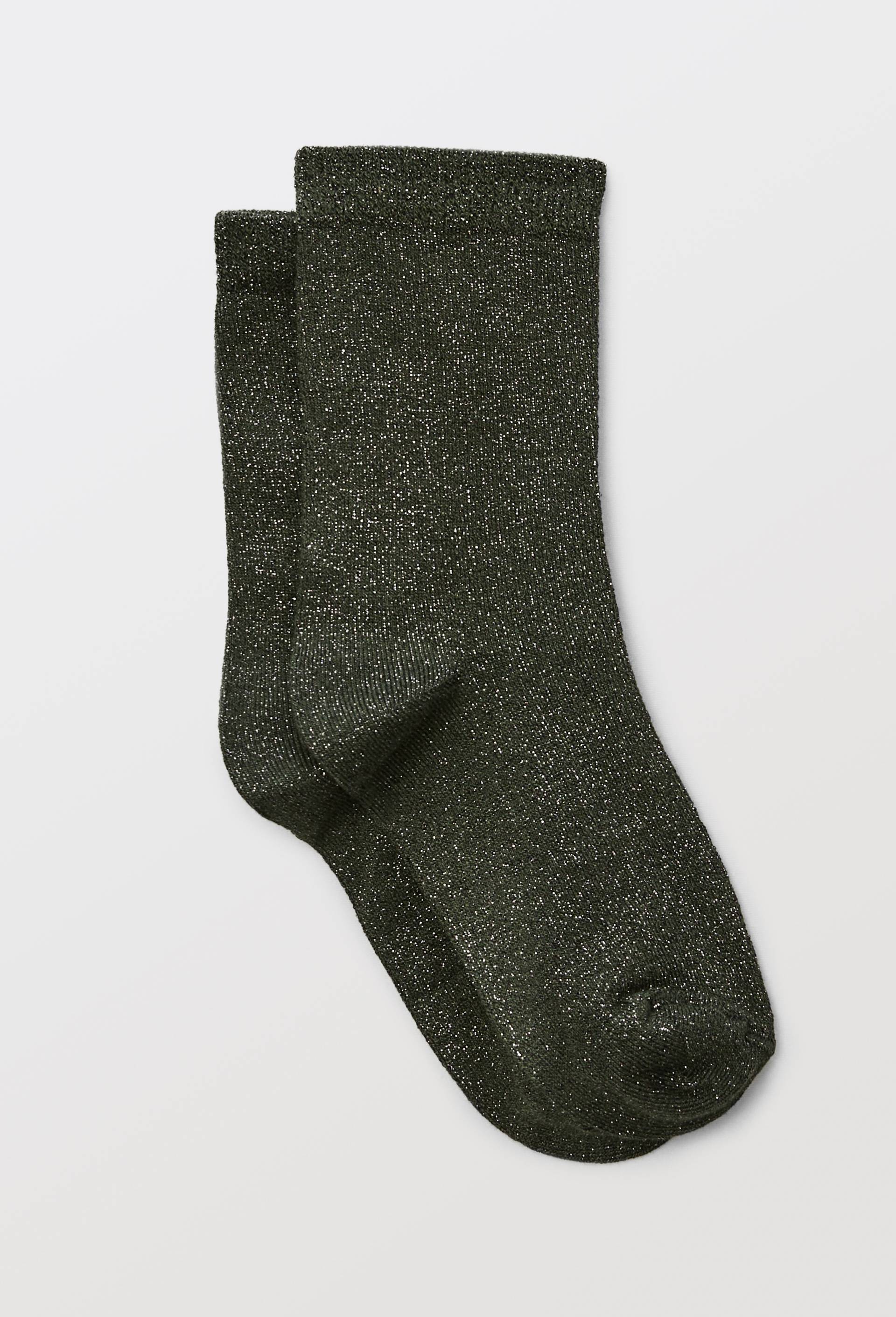 Paire de chaussettes en lurex, Vert fonc&eacute;, large image number 0.0