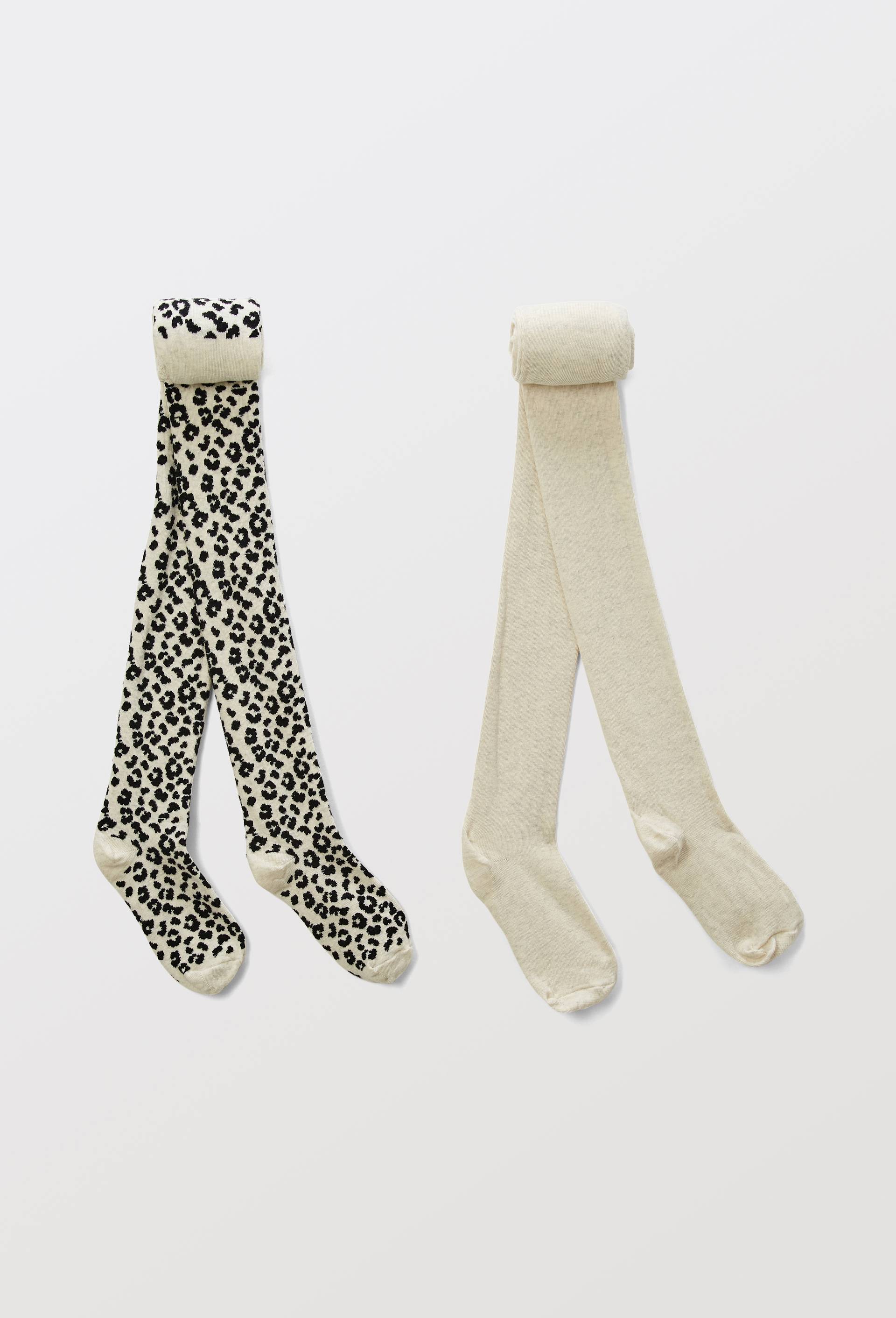 Lot de 2 collants fin, Ecru, large image number 0.0