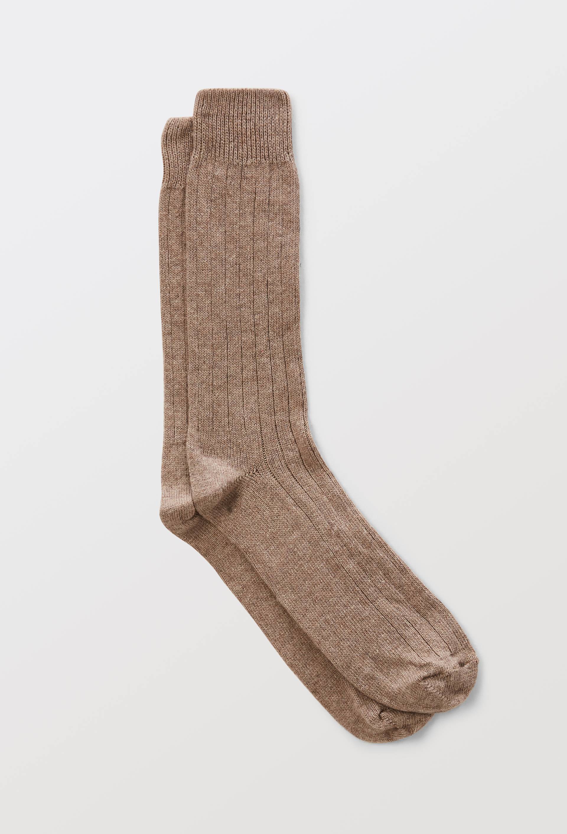 Paire de chaussette contenant du cachemire, Brun clair, large image number 0.0