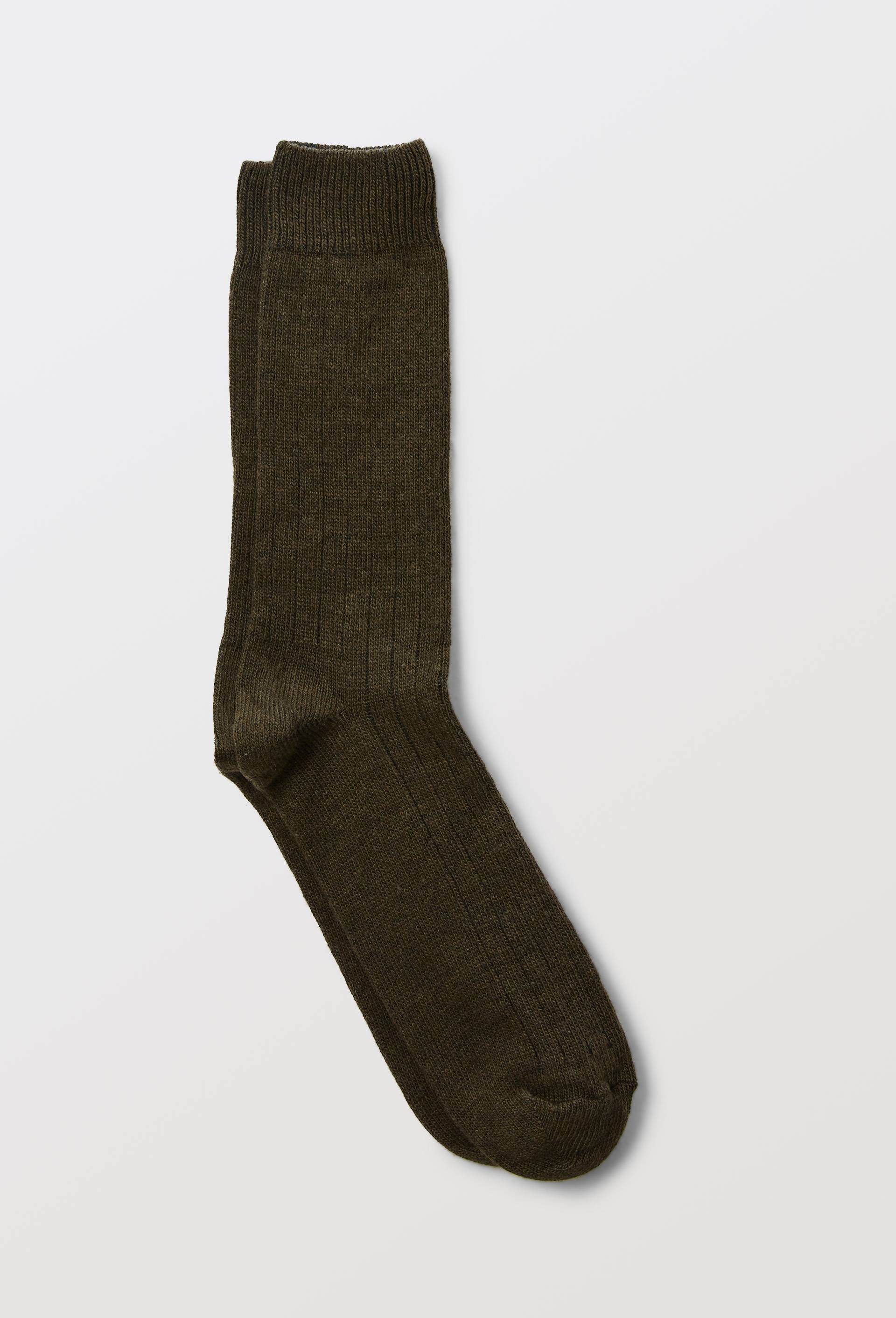 Paire de chaussette contenant du cachemire, Vert fonc&eacute;, large image number 1