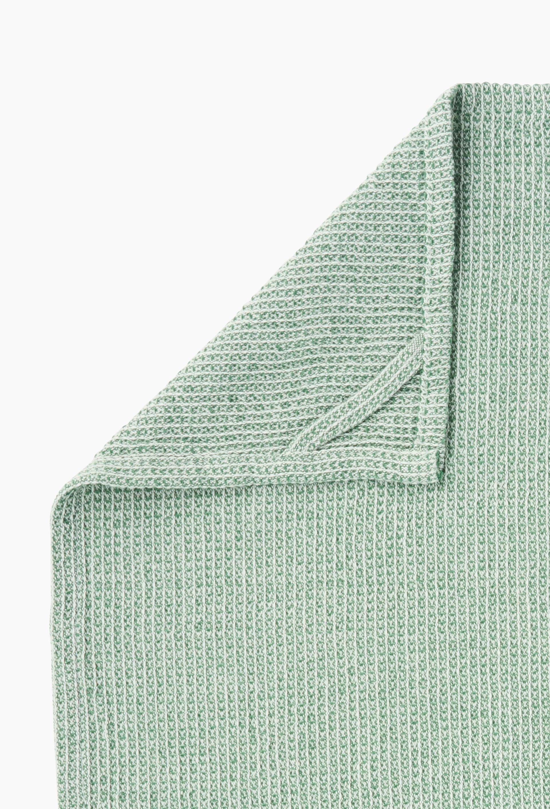 Torchon en nid d'abeille, 50x70cm, 100% coton bio GOTS, Vert, large image number 2