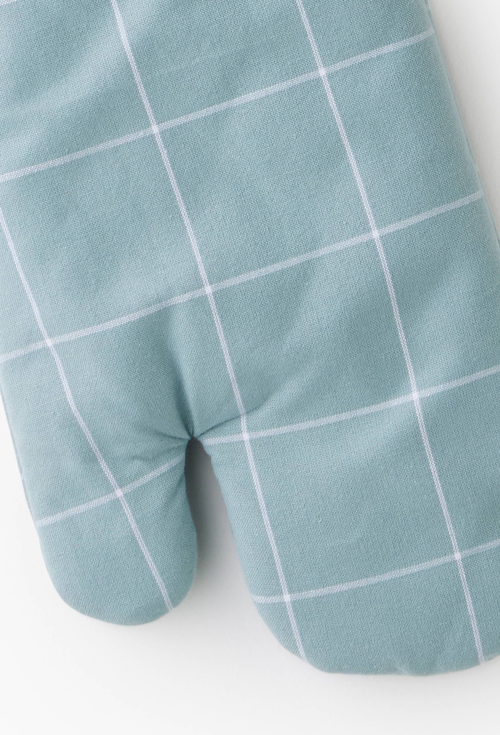 Gant de cuisine imprim&eacute;, 16x33cm, 100% coton bio GOTS, Vert clair, large image number 1.0