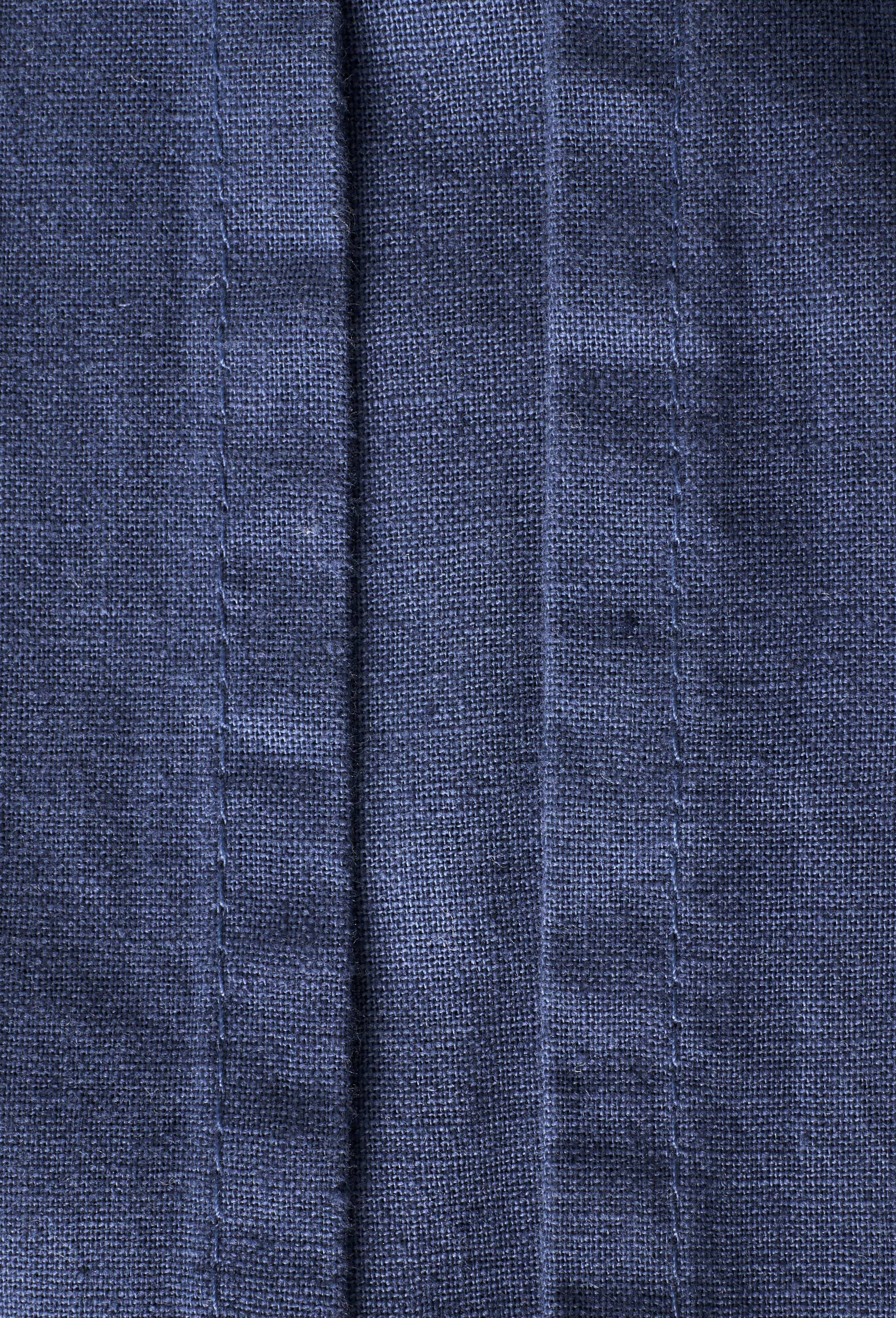 Housse de couette unie, 240x220cm, 52% coton bio et 48% lin, Bleu fonc&eacute;, large image number 3