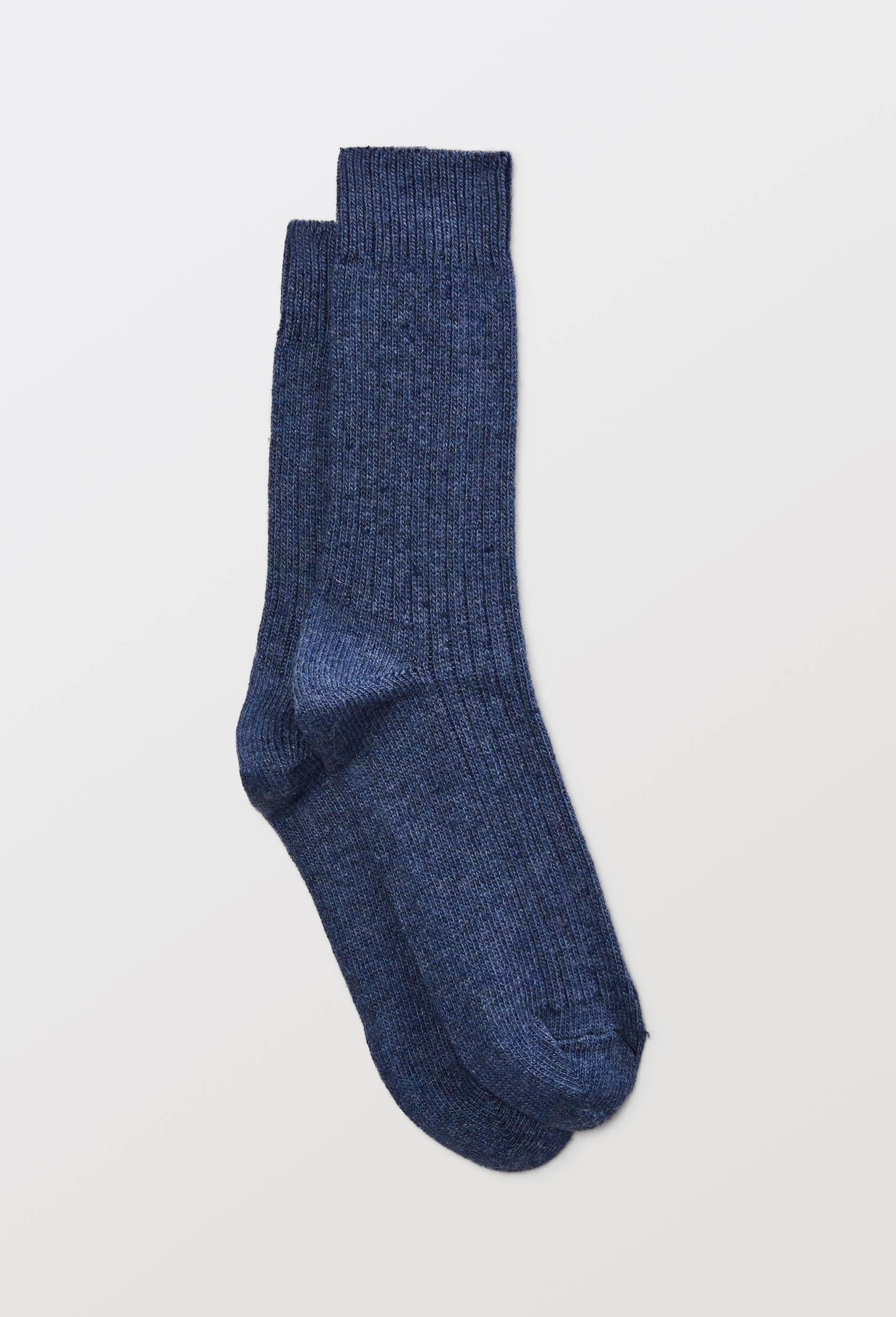 Paire de chaussettes contenant du cachemire Monoprix, Bleu fonc&eacute;, swatch image