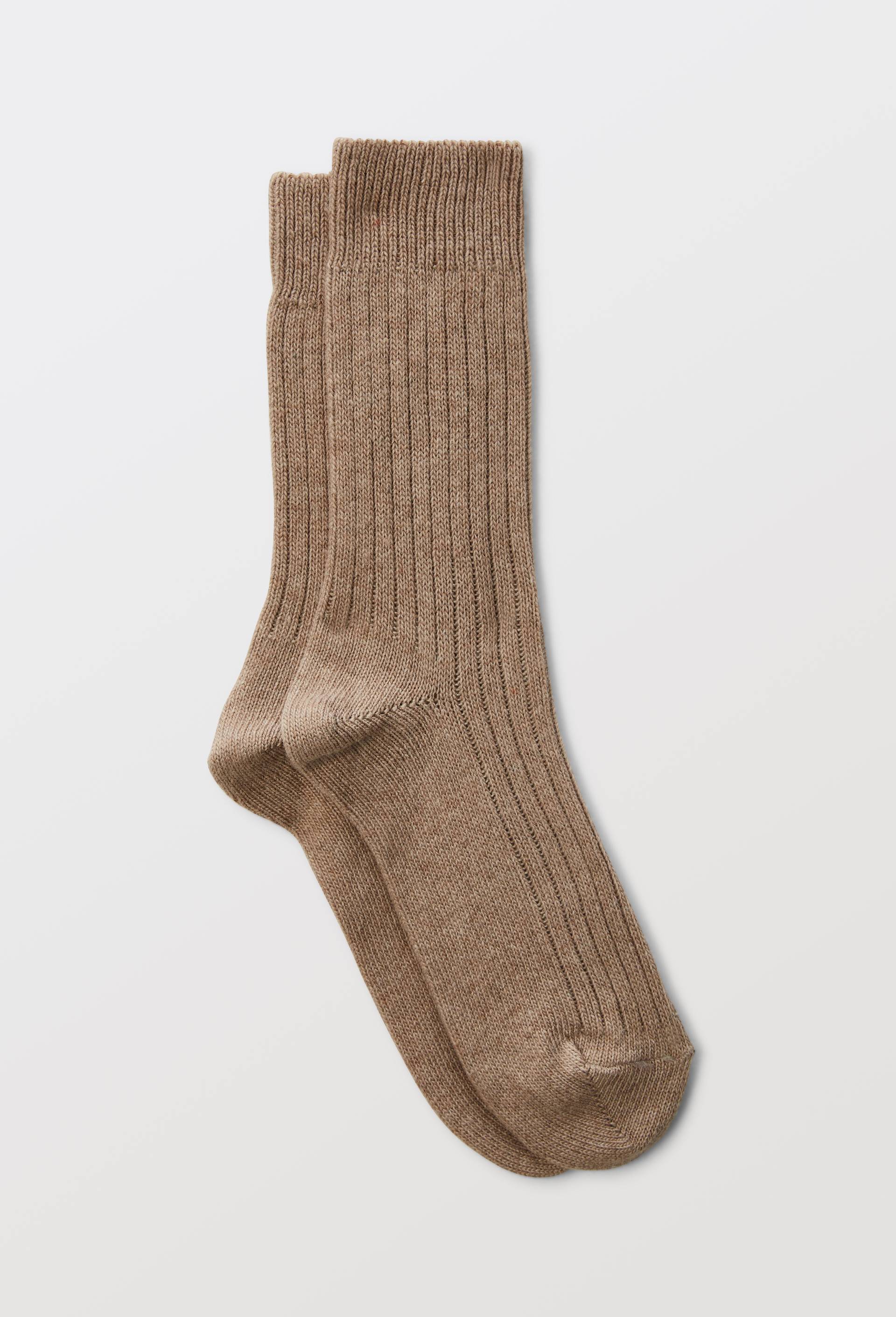 Paire de chaussettes contenant du cachemire Monoprix, Beige, swatch image