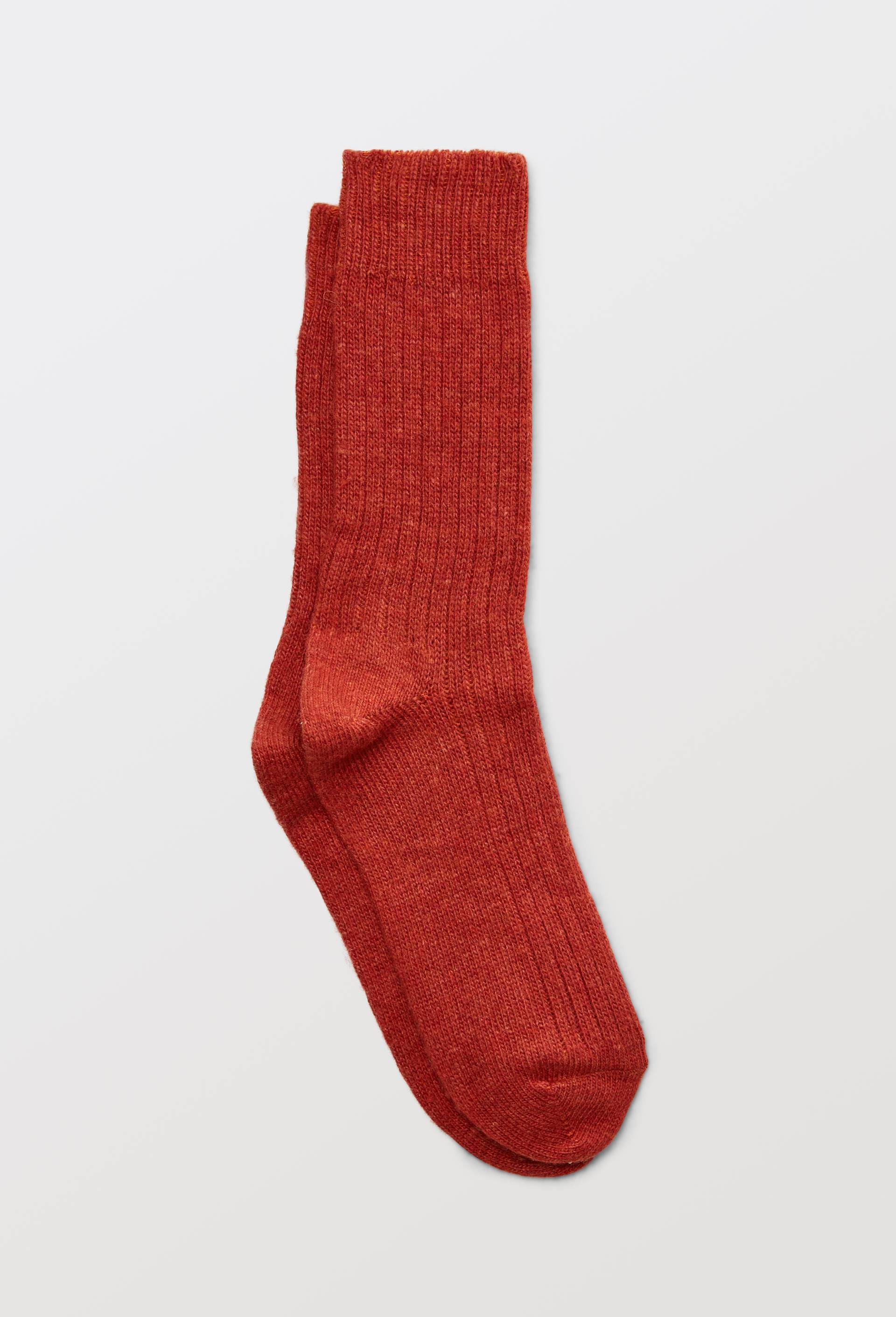 Paire de chaussettes contenant du cachemire Monoprix, Rouge, large image number 0