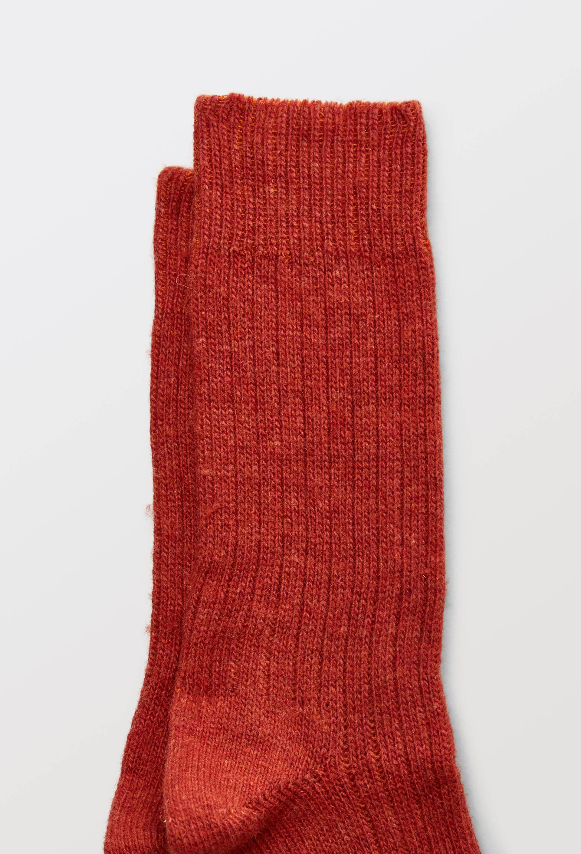 Paire de chaussettes contenant du cachemire Monoprix, Rouge, large image number 2.0