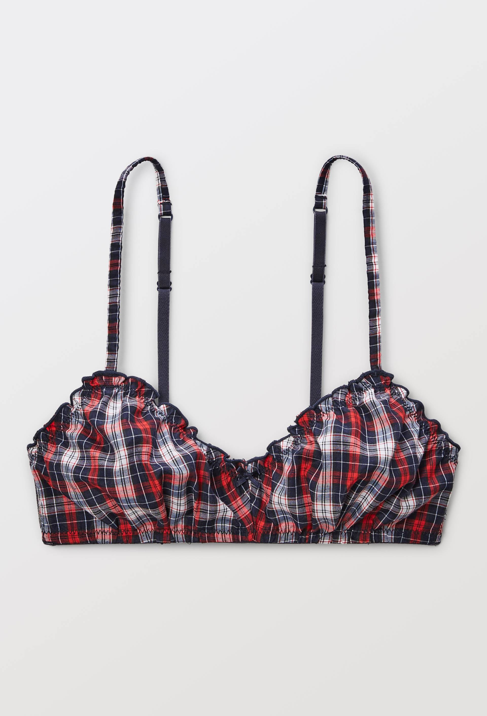 Soutien-gorge triangle MARIA en coton, Rouge, large image number 3.0