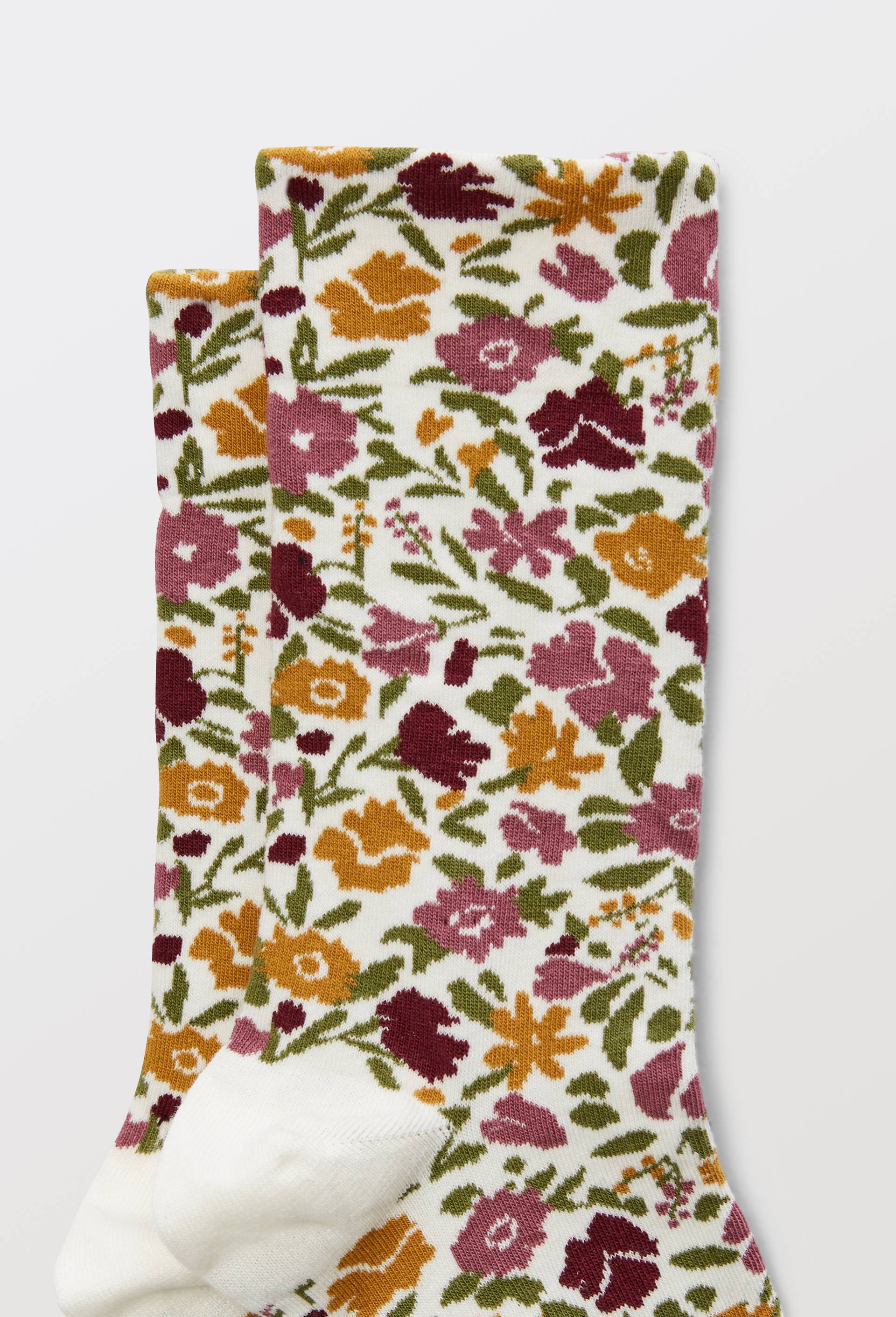 Paire de chaussettes avec motifs en coton Premium, Brun clair, large image number 2