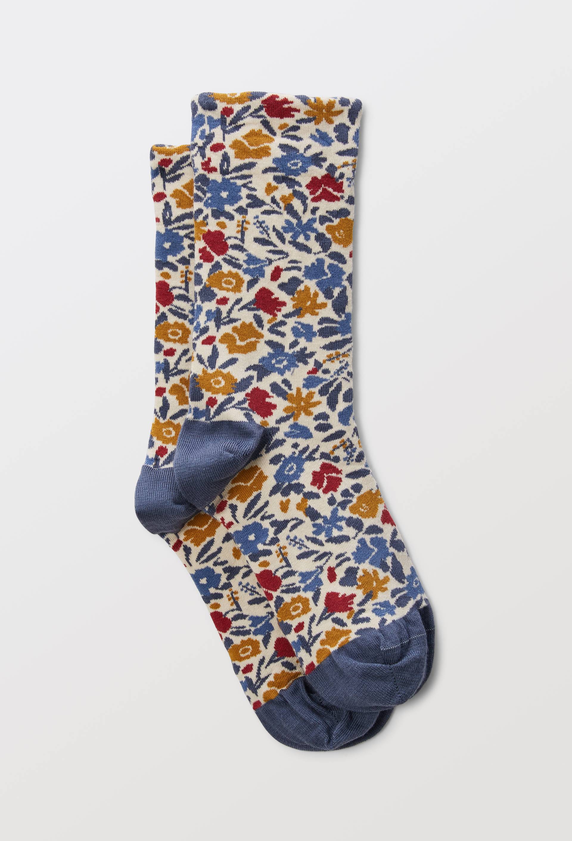 Paire de chaussettes avec motifs en coton Premium, Bleu, swatch image