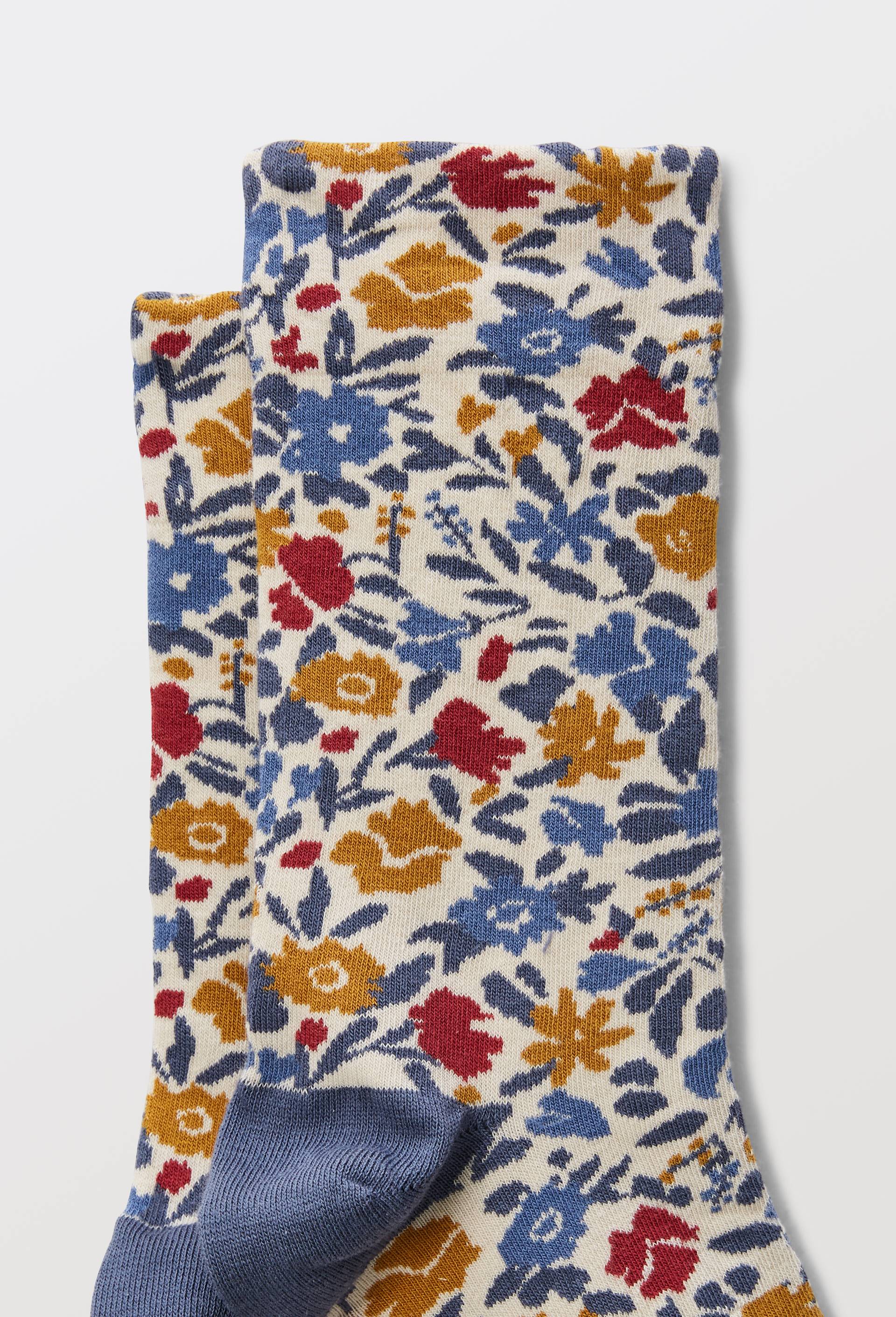 Paire de chaussettes avec motifs en coton Premium, Bleu, large image number 2