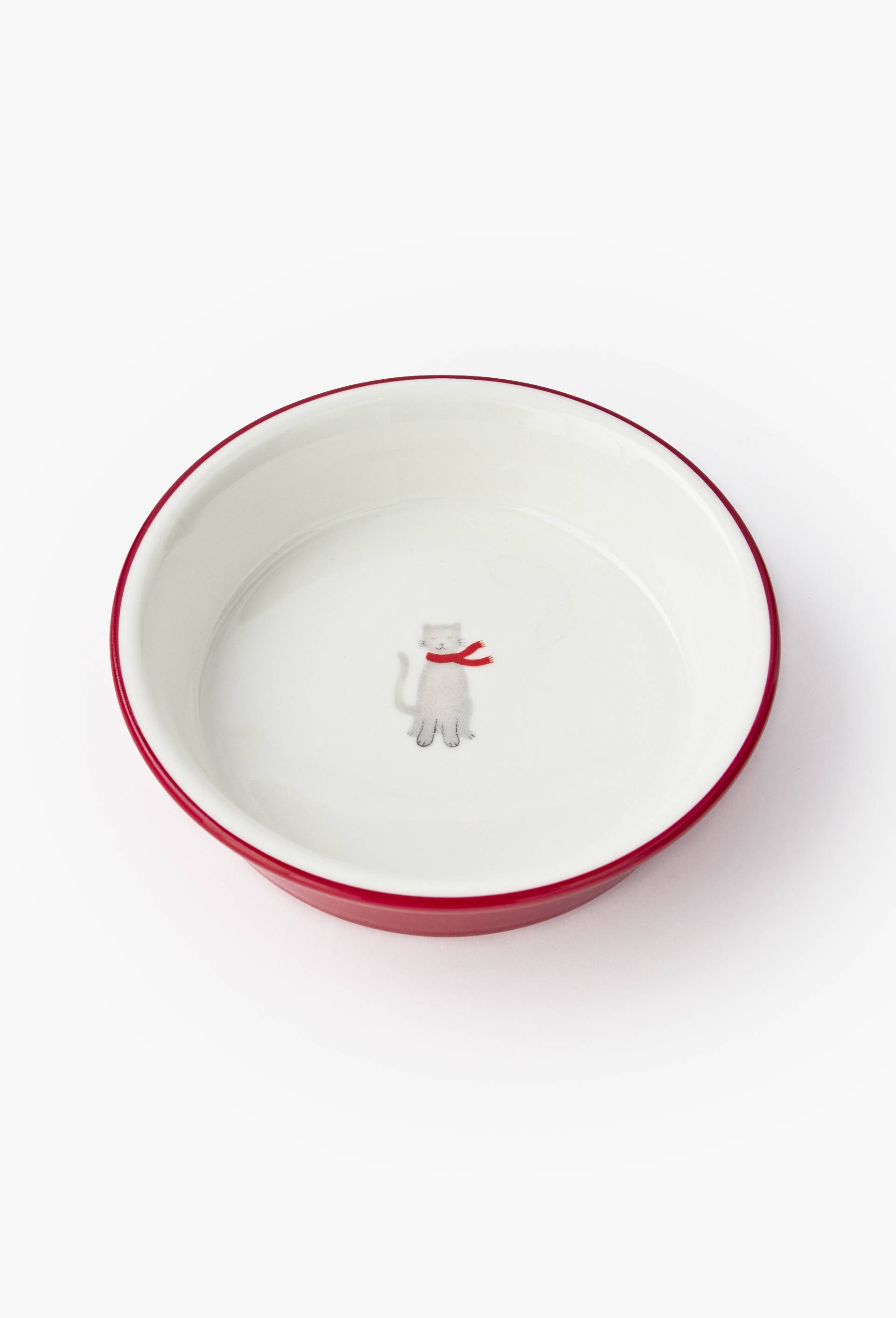 Gamelle,  12x3cm, en c&eacute;ramique, Rouge, large image number 1.0